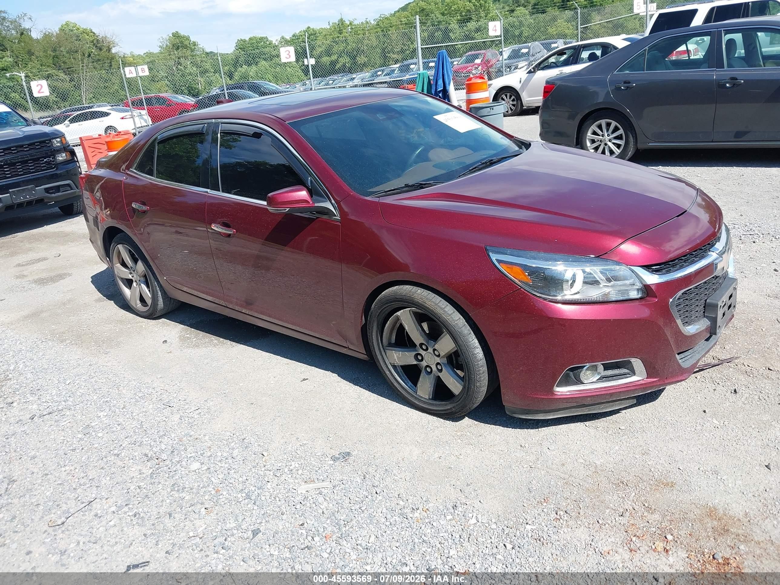 2015 Chevrolet Malibu 2lz Maroon vin: 1G11G5SX8FF256215