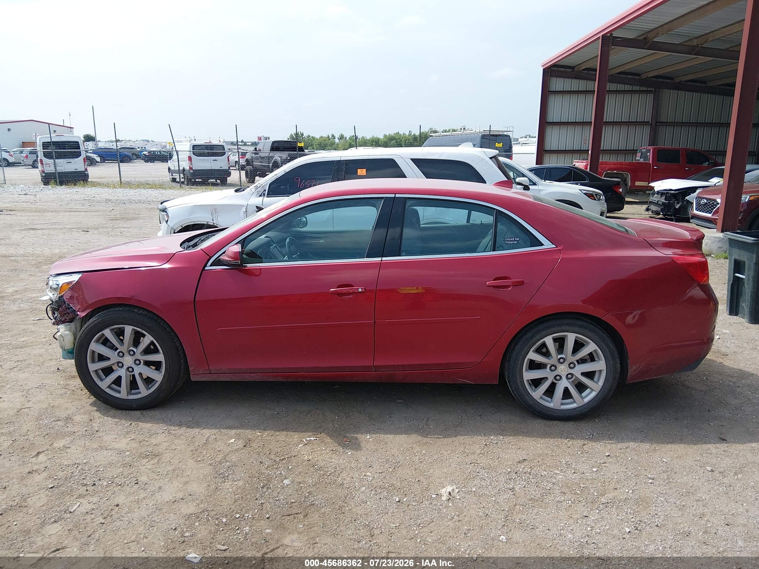 2014 Chevrolet Malibu 3lt Red vin: 1G11G5SX9EF165260