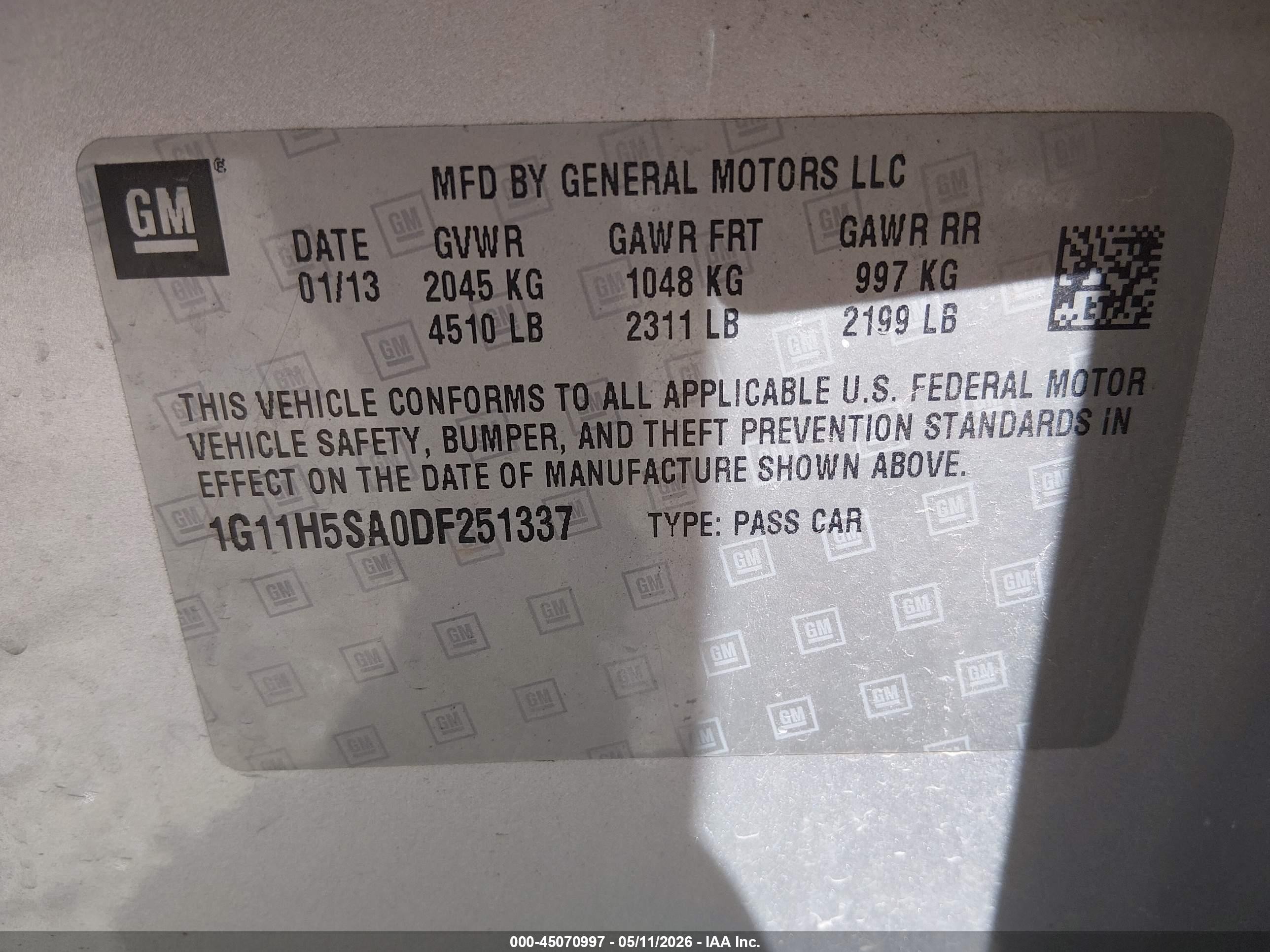 2013 Chevrolet Malibu 1lz Silver vin: 1G11H5SA0DF251337