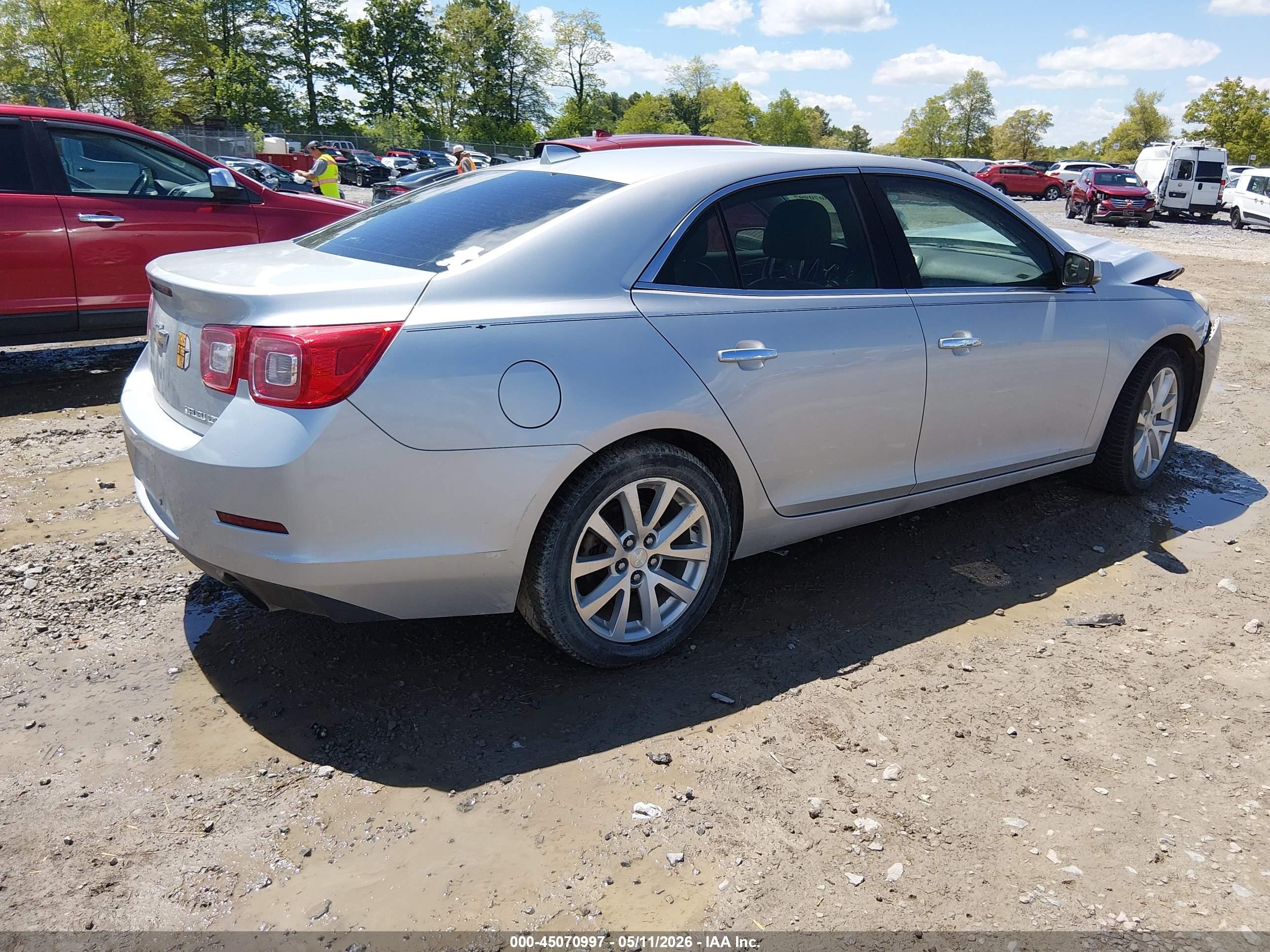 2013 Chevrolet Malibu 1lz Silver vin: 1G11H5SA0DF251337