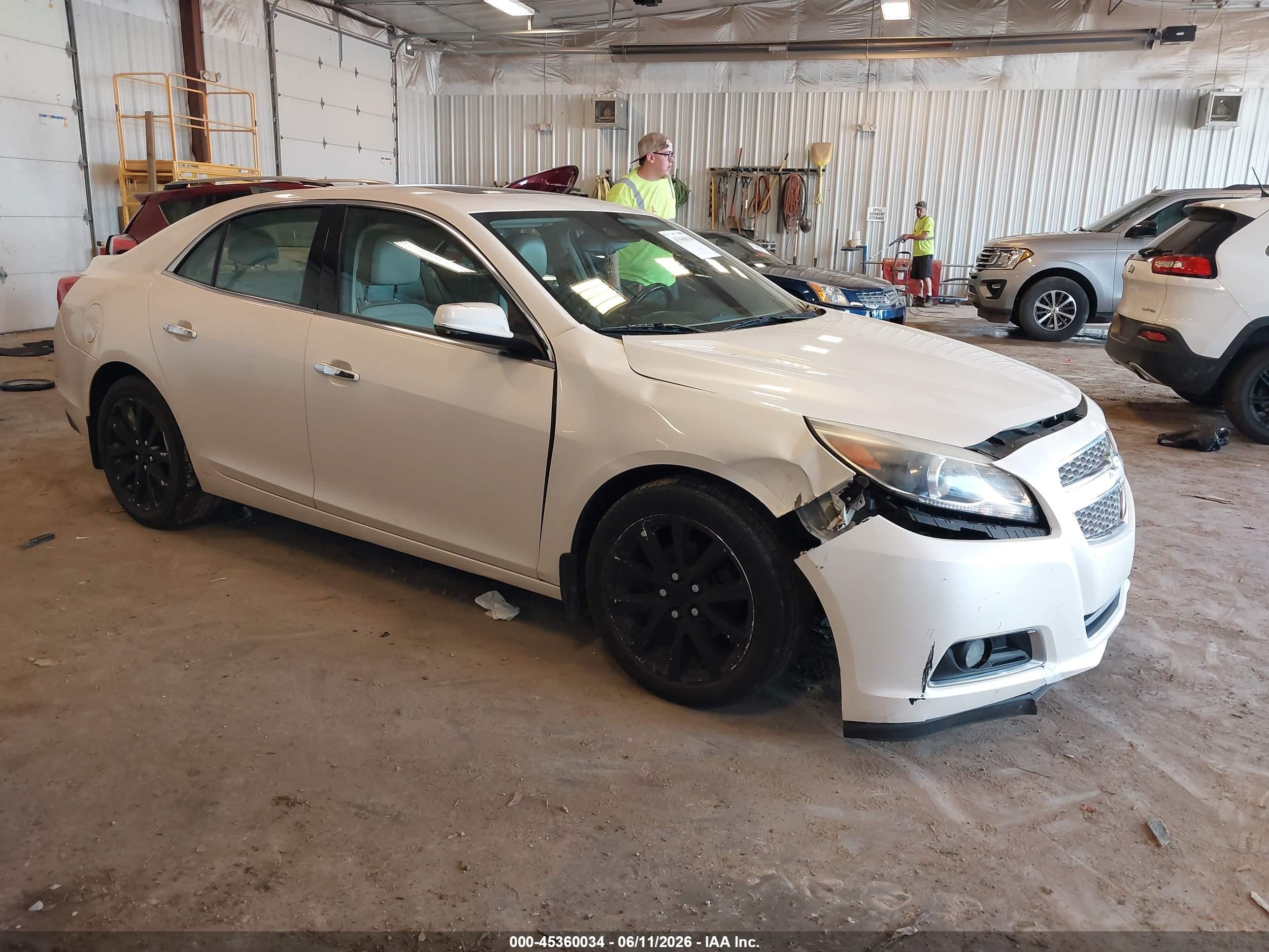 2013 Chevrolet Malibu 1lz White vin: 1G11H5SA0DF265237