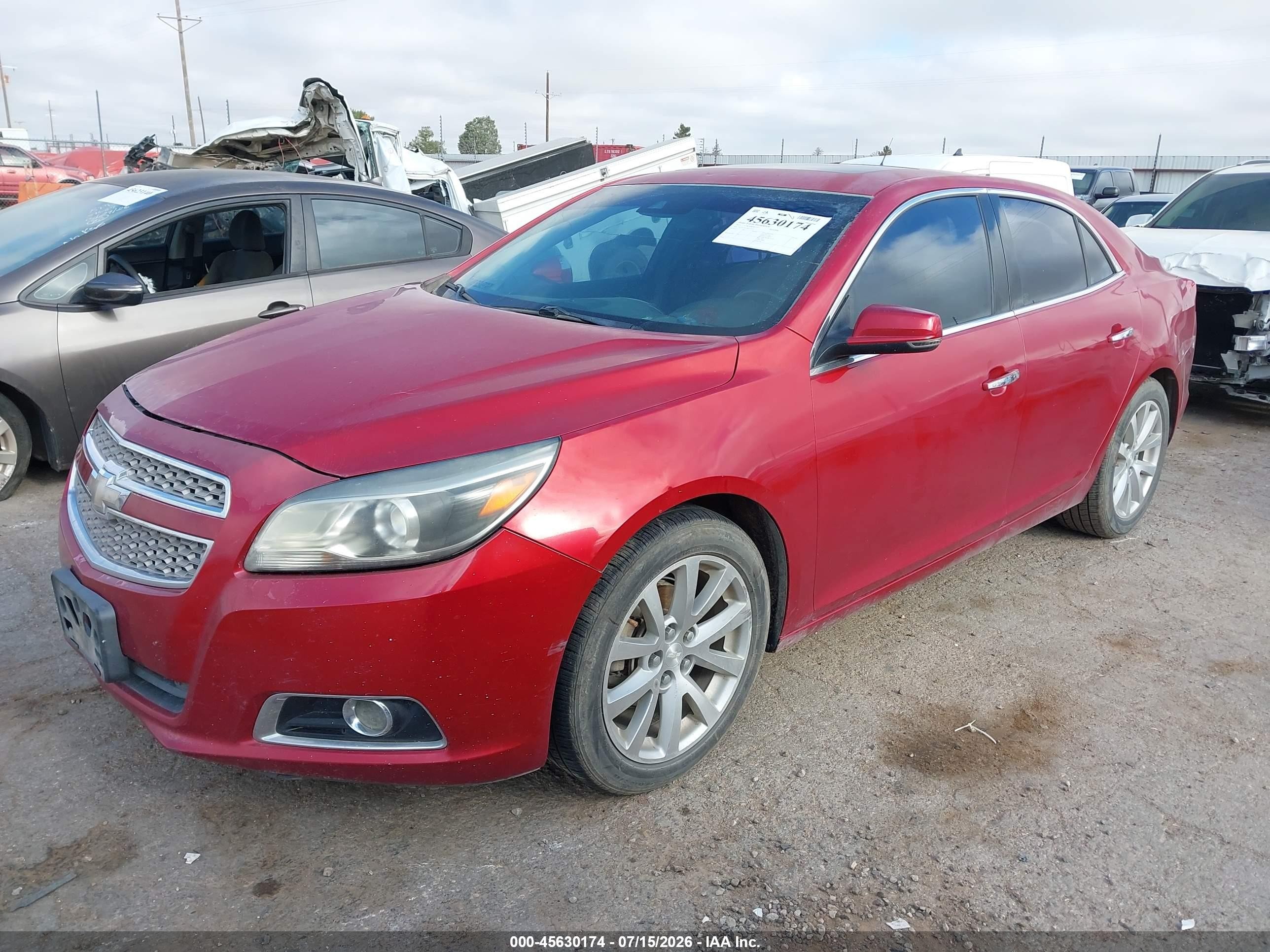 2013 Chevrolet Malibu 1lz Красный vin: 1G11H5SA1DF132535