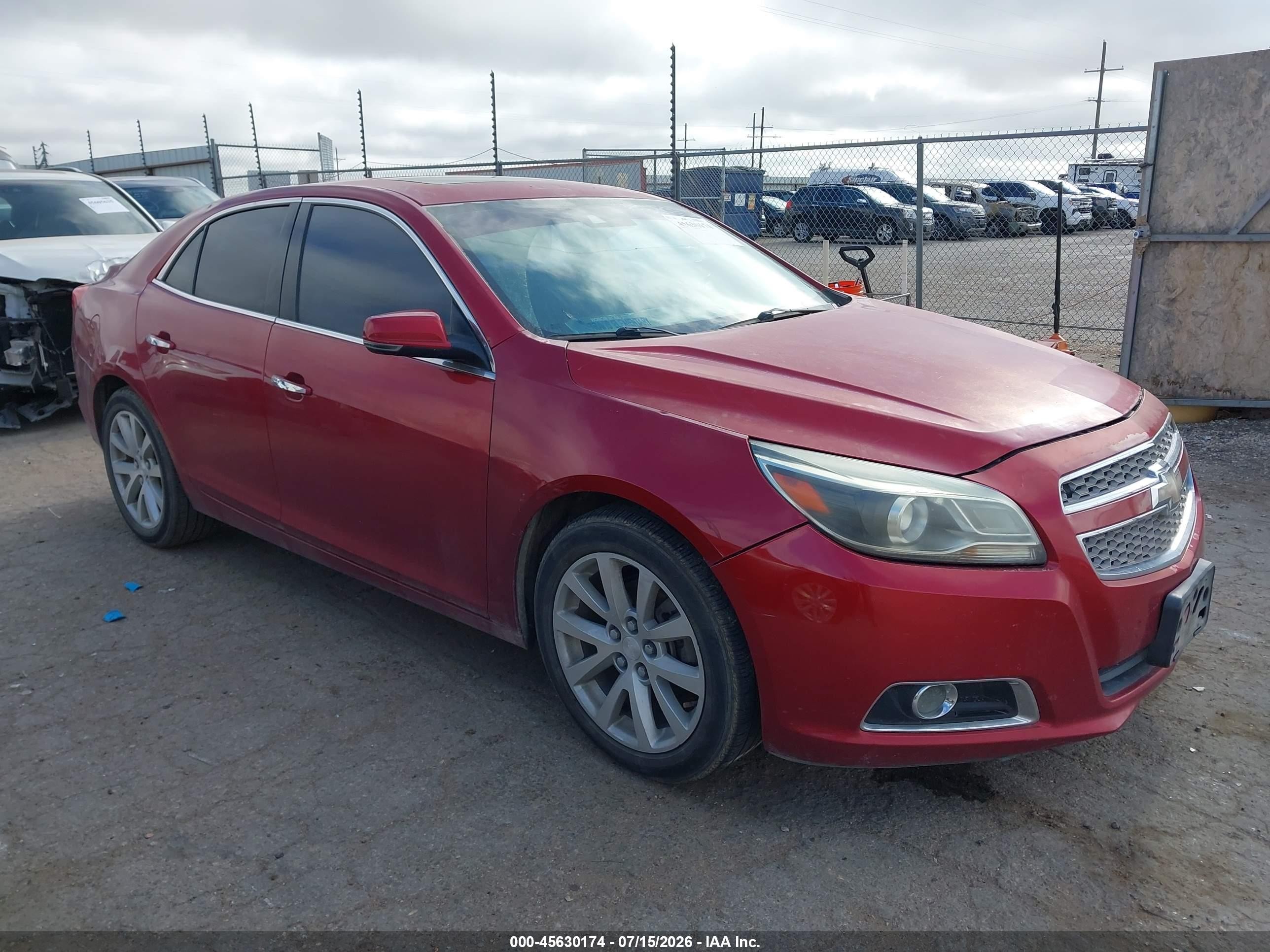 2013 Chevrolet Malibu 1lz Красный vin: 1G11H5SA1DF132535