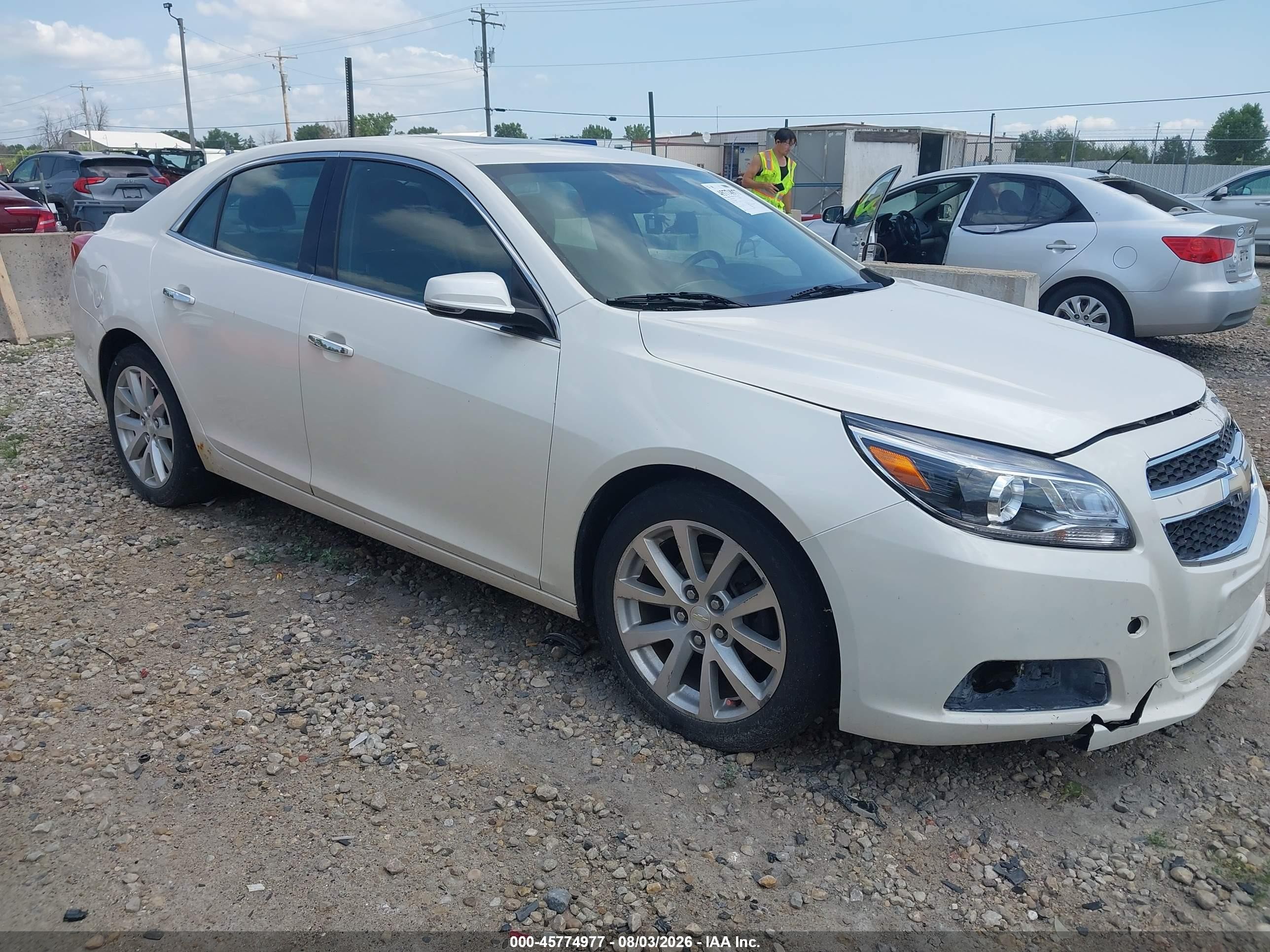 2013 Chevrolet Malibu 1lz White vin: 1G11H5SA1DF144801