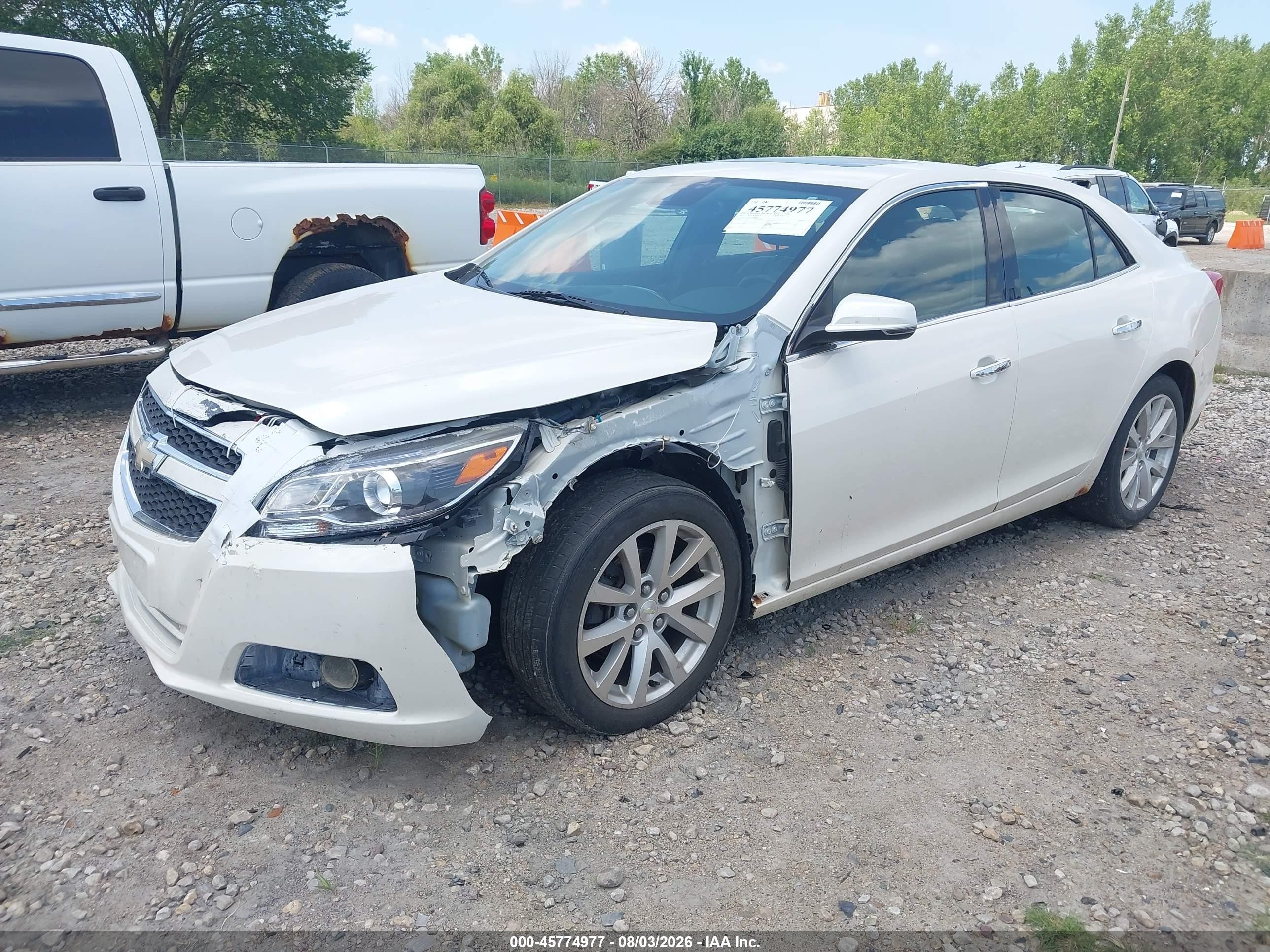 2013 Chevrolet Malibu 1lz White vin: 1G11H5SA1DF144801