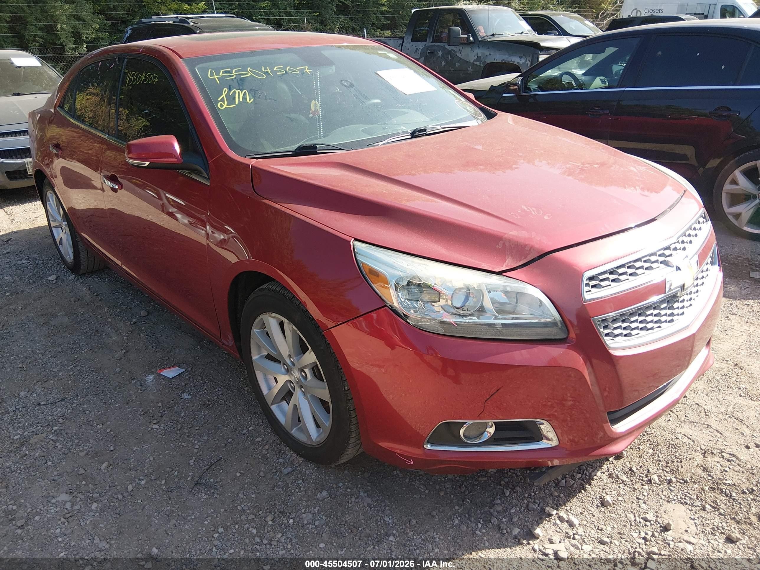 2013 Chevrolet Malibu 1lz Red vin: 1G11H5SA1DF349812