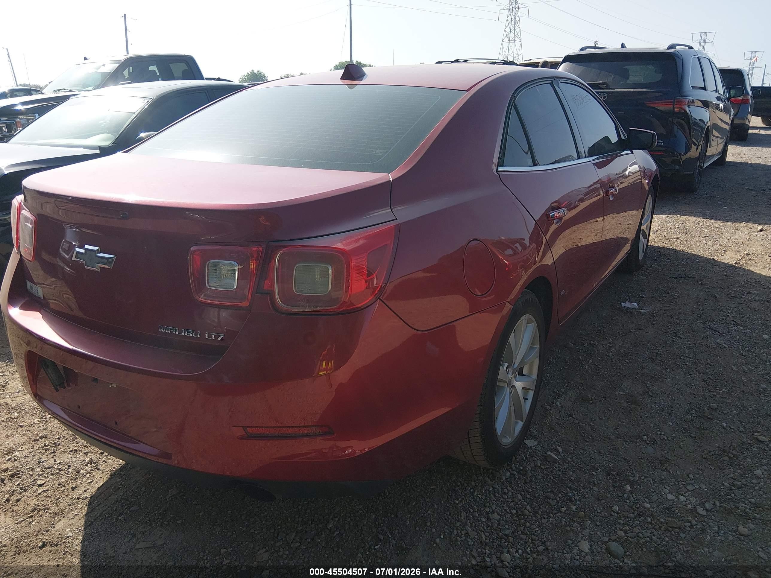 2013 Chevrolet Malibu 1lz Red vin: 1G11H5SA1DF349812