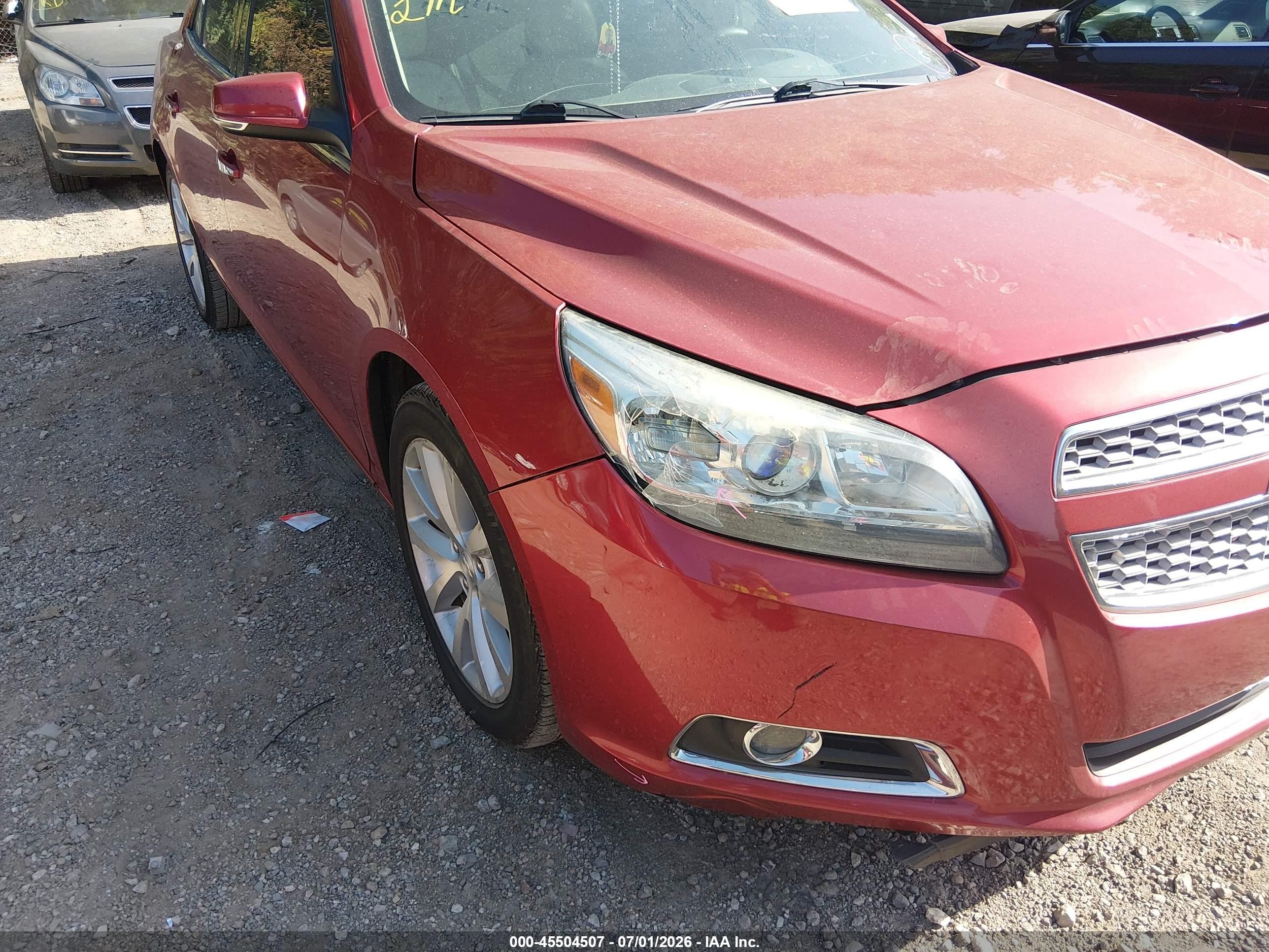 2013 Chevrolet Malibu 1lz Red vin: 1G11H5SA1DF349812