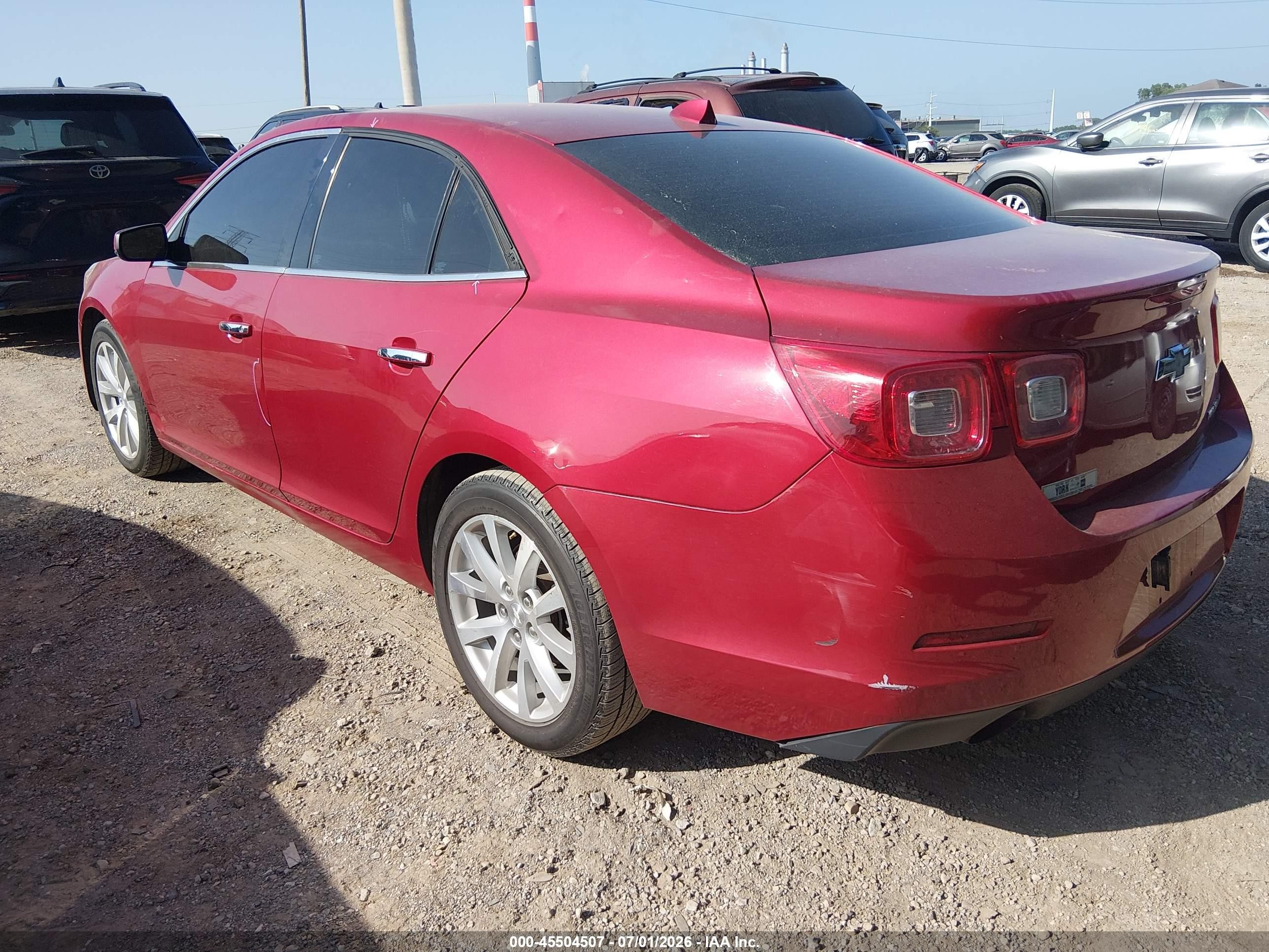2013 Chevrolet Malibu 1lz Red vin: 1G11H5SA1DF349812