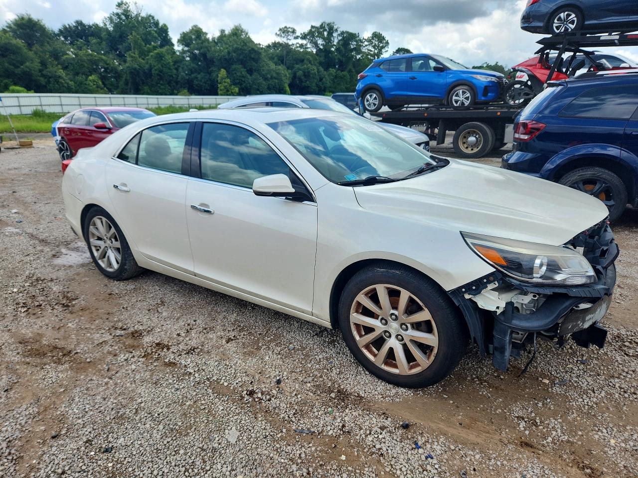 2013 Chevrolet Malibu Ltz White vin: 1G11H5SA2DF197698