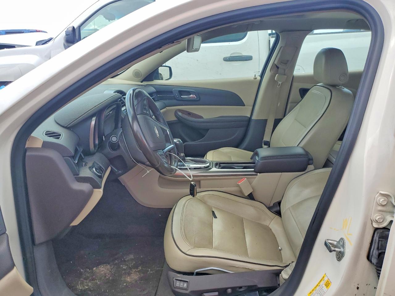 2013 Chevrolet Malibu Ltz White vin: 1G11H5SA2DF197698