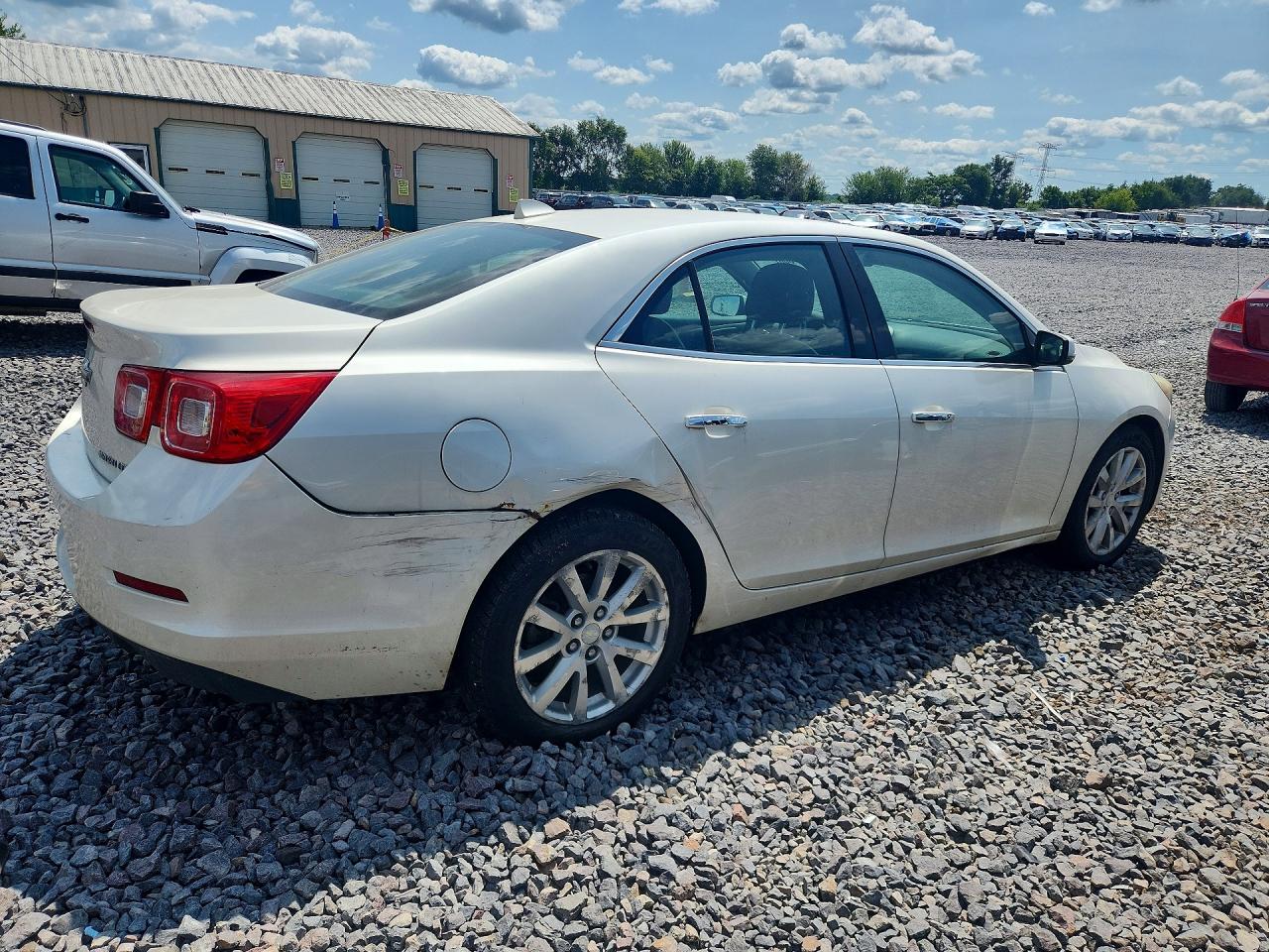 2013 Chevrolet Malibu Ltz White vin: 1G11H5SA3DF339590