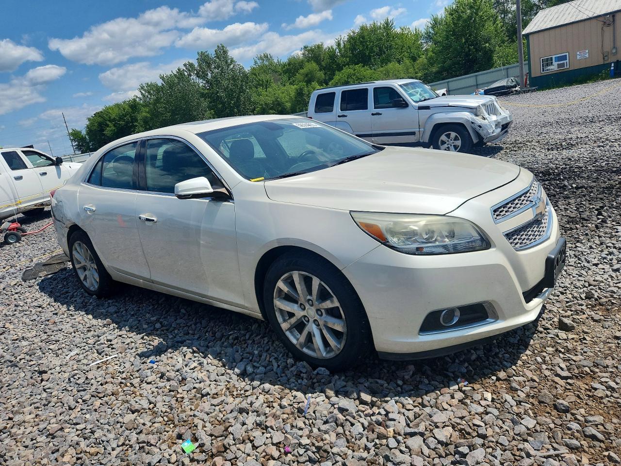 2013 Chevrolet Malibu Ltz White vin: 1G11H5SA3DF339590