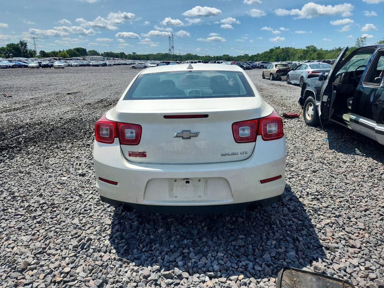 2013 Chevrolet Malibu Ltz White vin: 1G11H5SA3DF339590