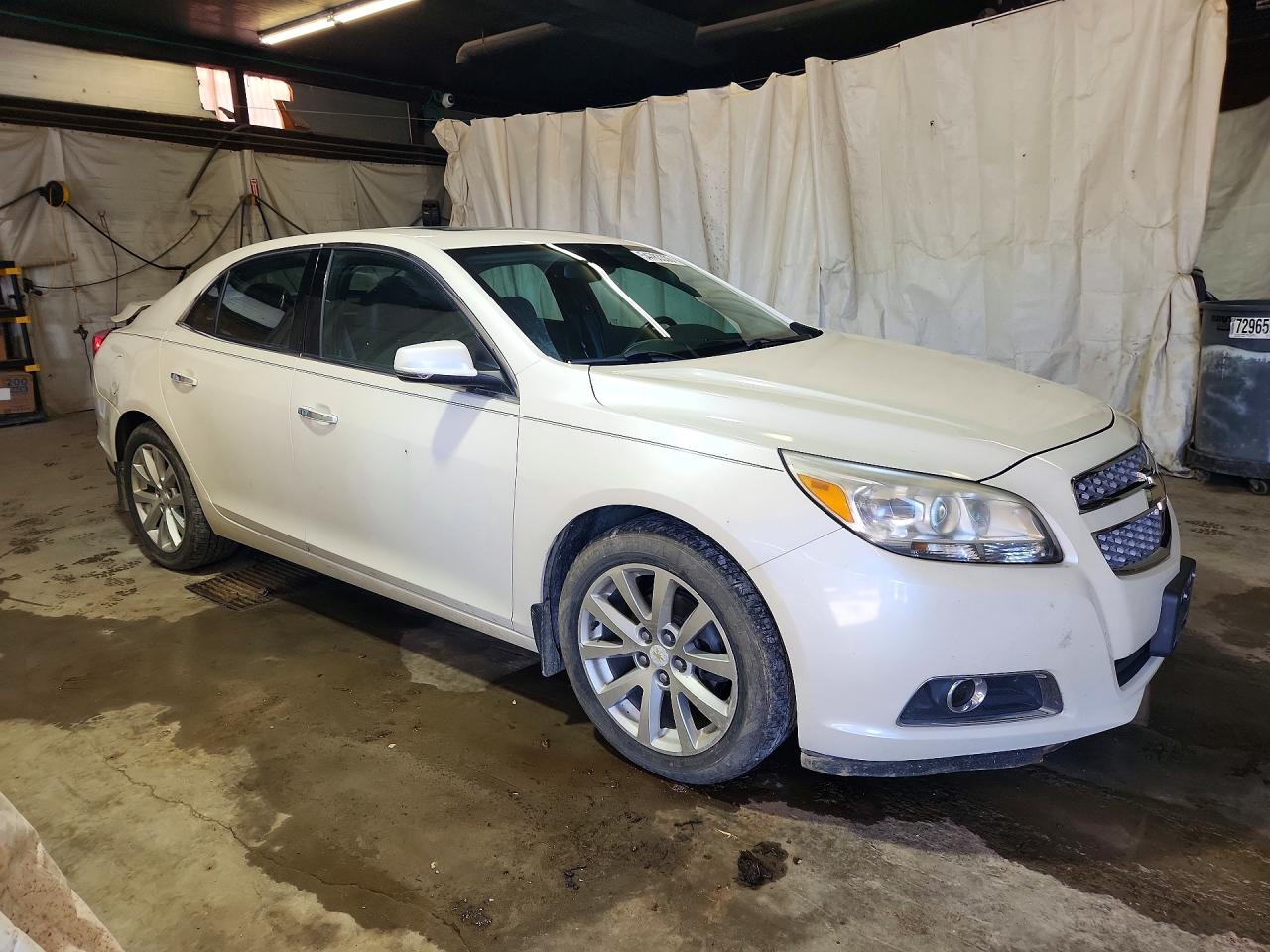 2013 Chevrolet Malibu Ltz White vin: 1G11H5SA4DF213576
