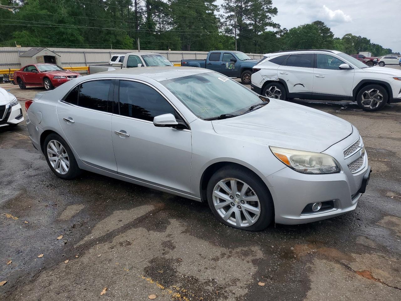 2013 Chevrolet Malibu Ltz Silver vin: 1G11H5SA4DF240714