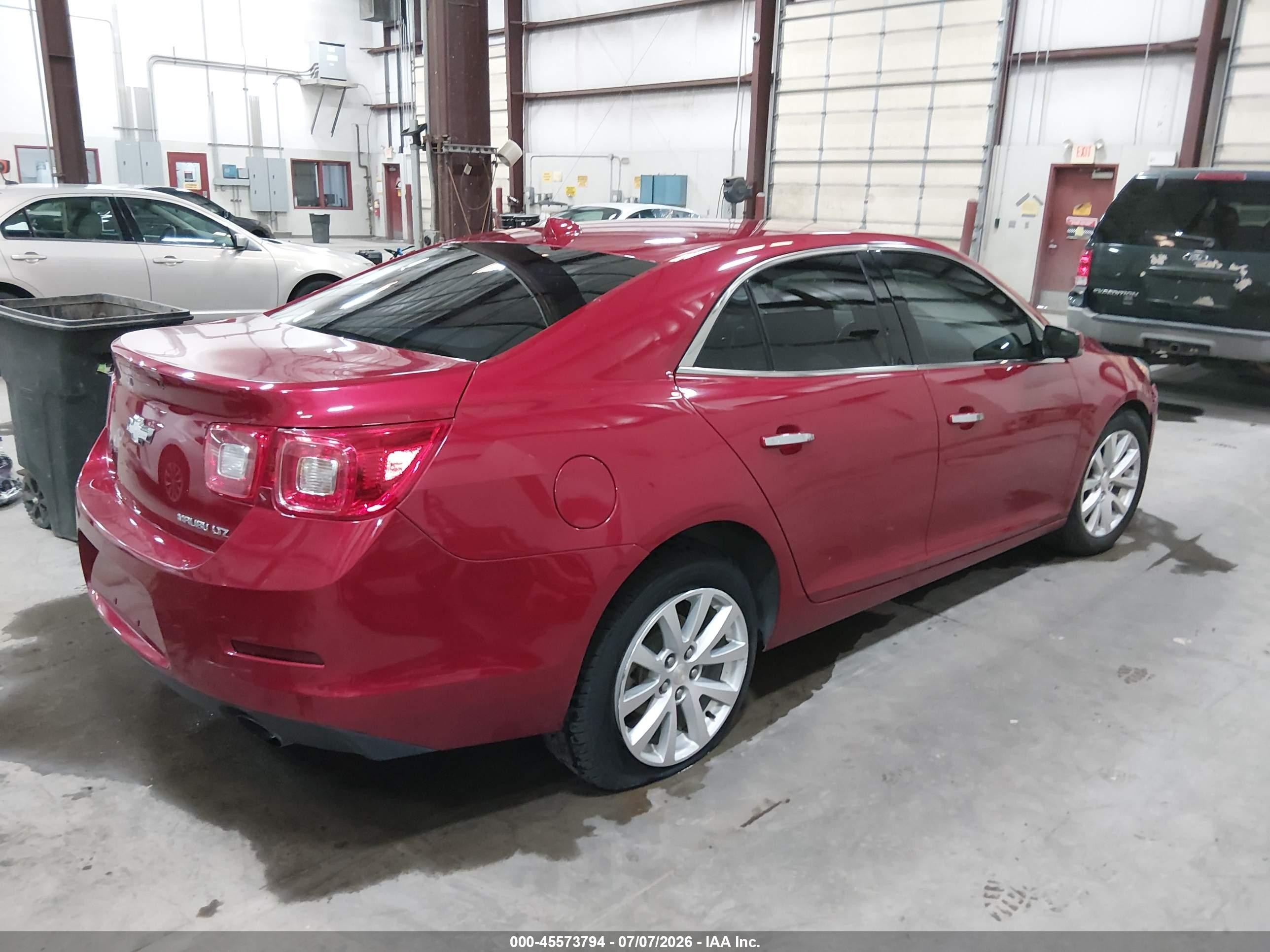 2013 Chevrolet Malibu 1lz Red vin: 1G11H5SA4DF327979