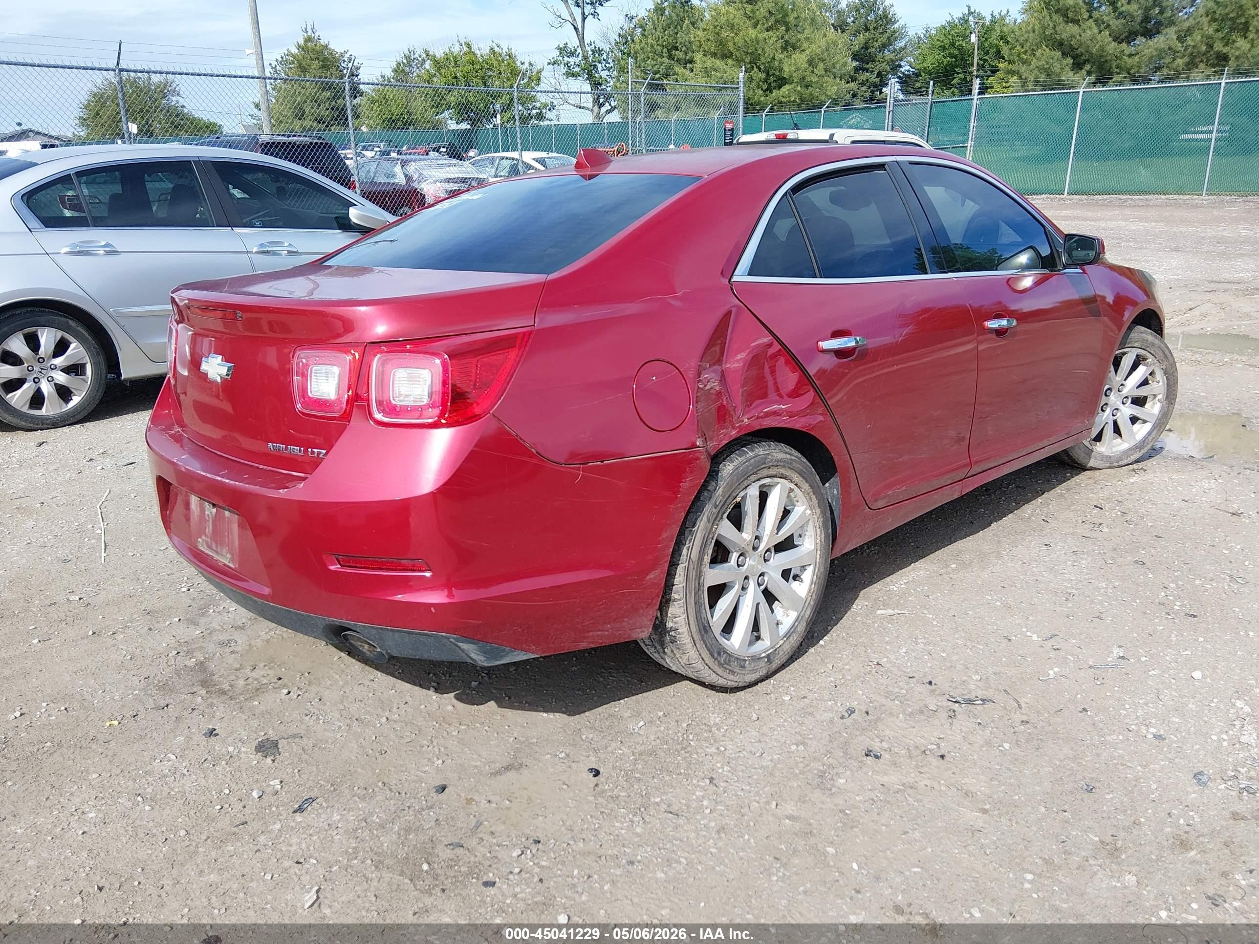2013 Chevrolet Malibu 1lz Red vin: 1G11H5SA5DF169751