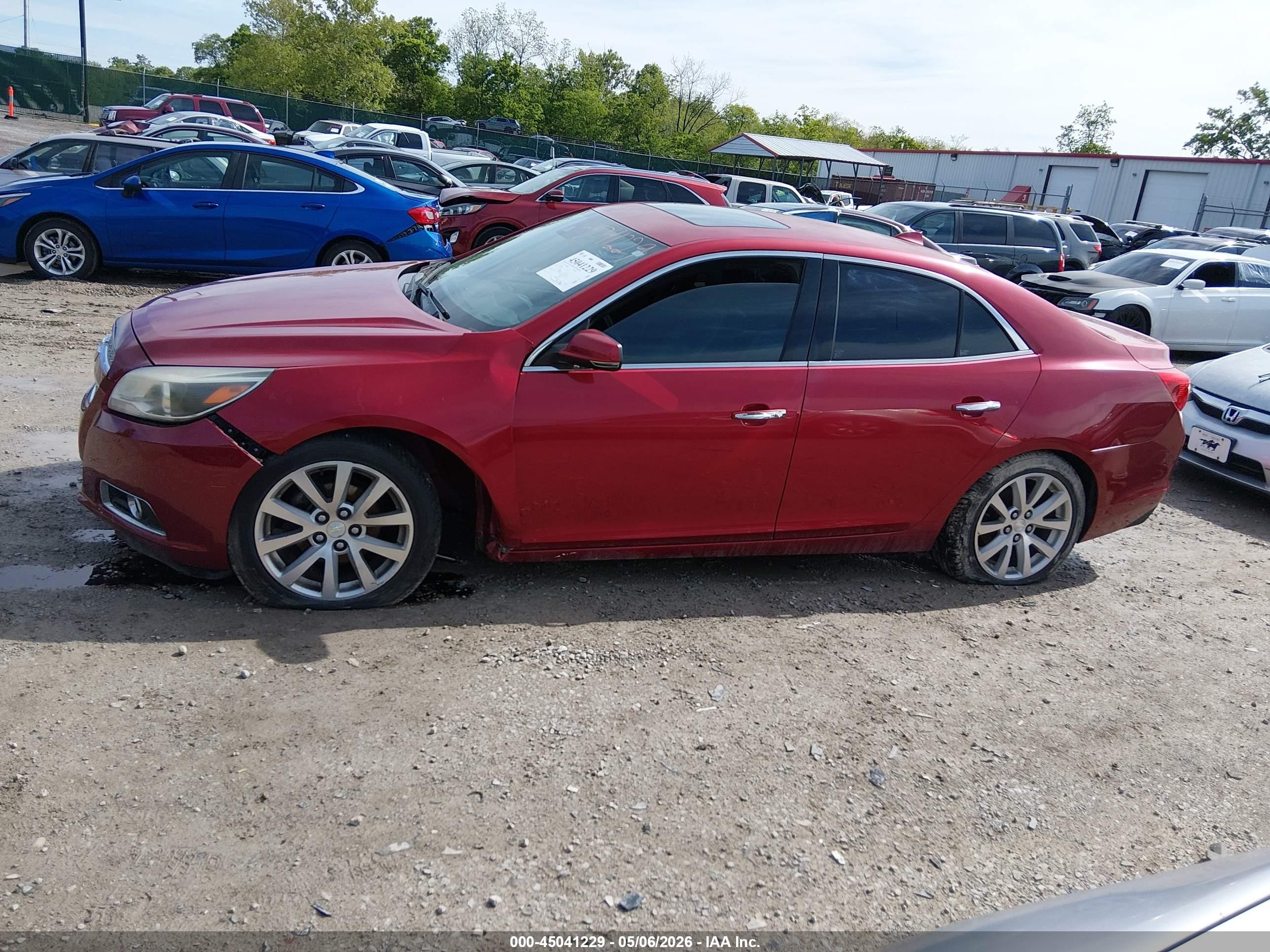 2013 Chevrolet Malibu 1lz Red vin: 1G11H5SA5DF169751