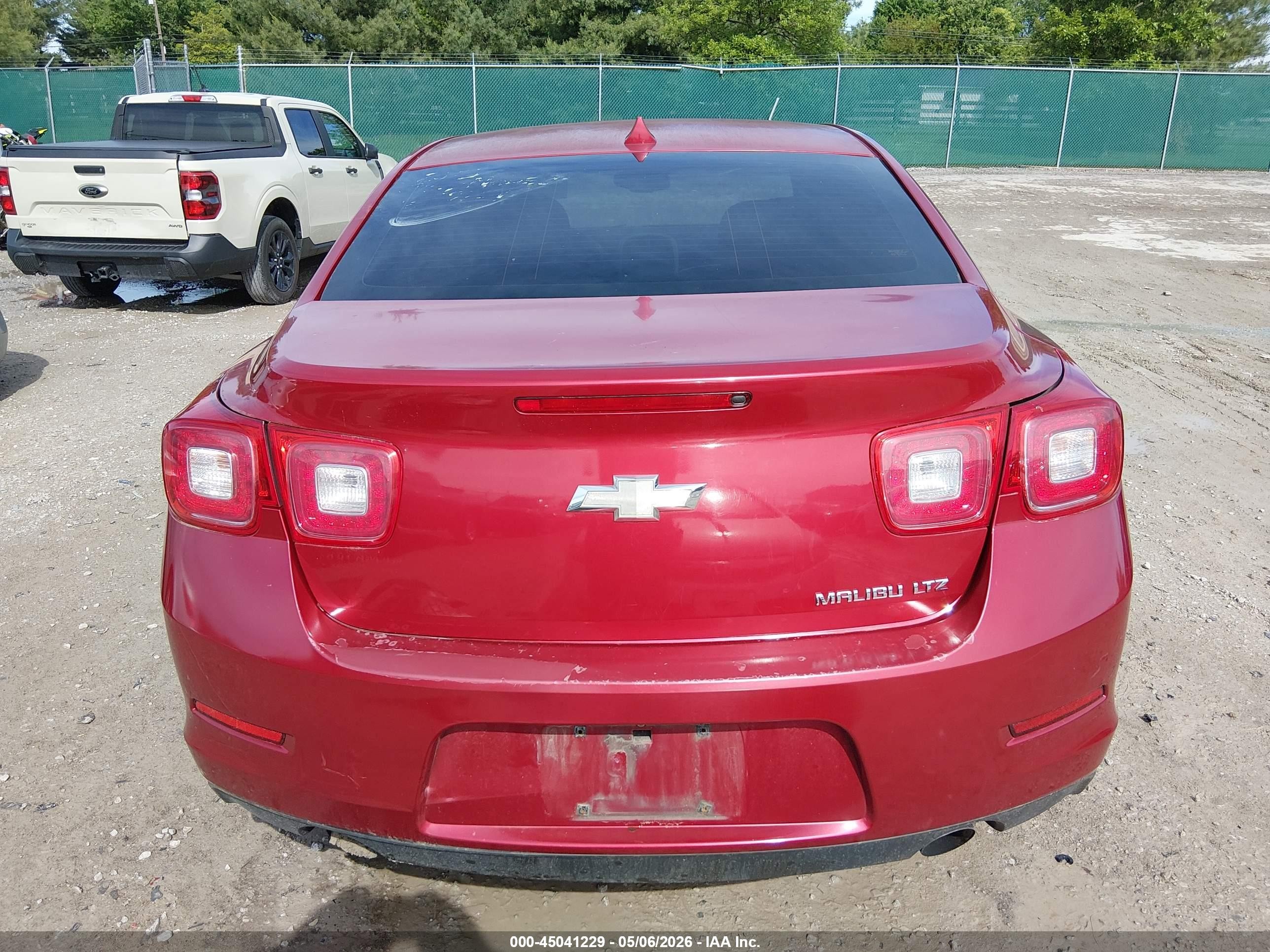 2013 Chevrolet Malibu 1lz Red vin: 1G11H5SA5DF169751