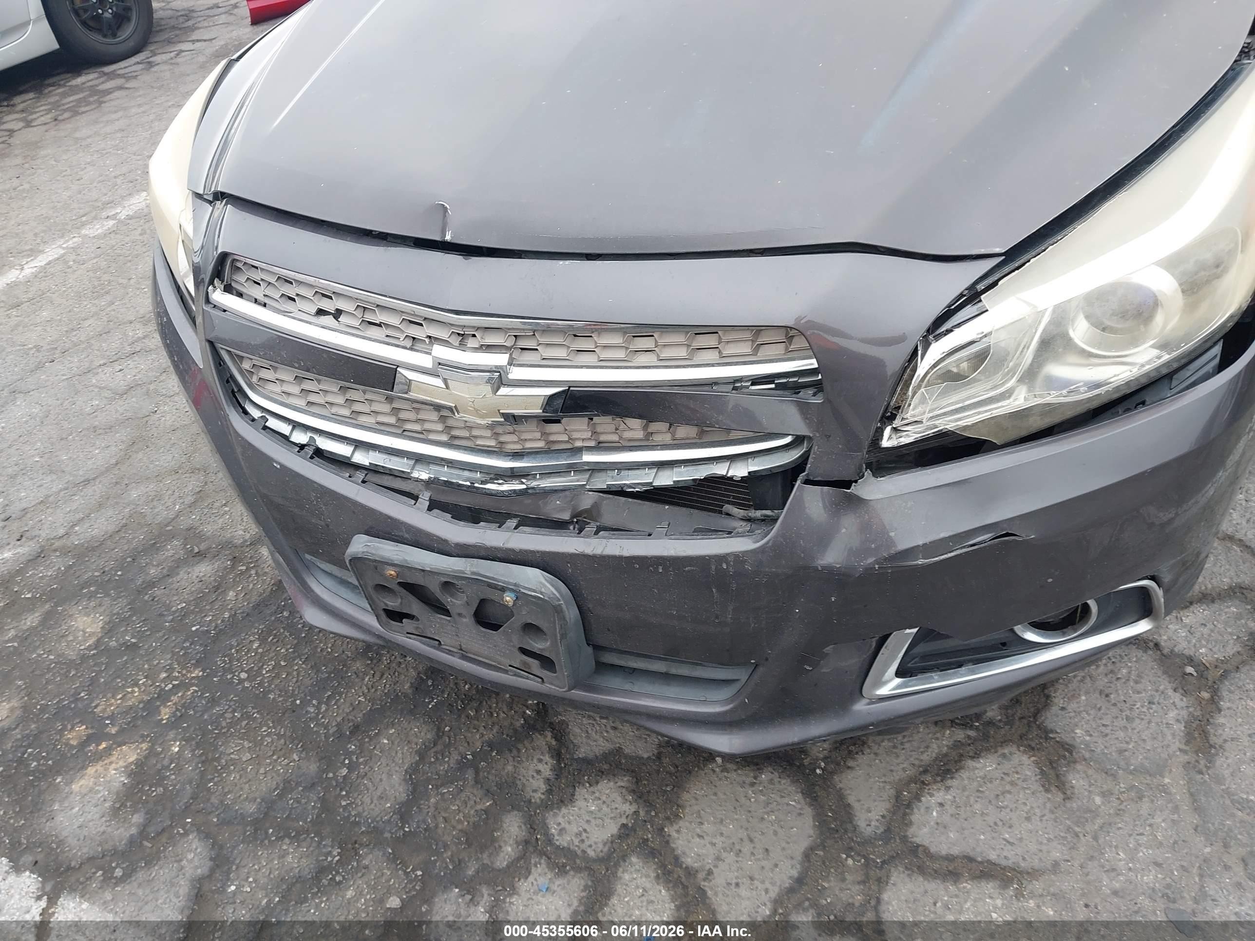 2013 Chevrolet Malibu 1lz Gray vin: 1G11H5SA5DF232010