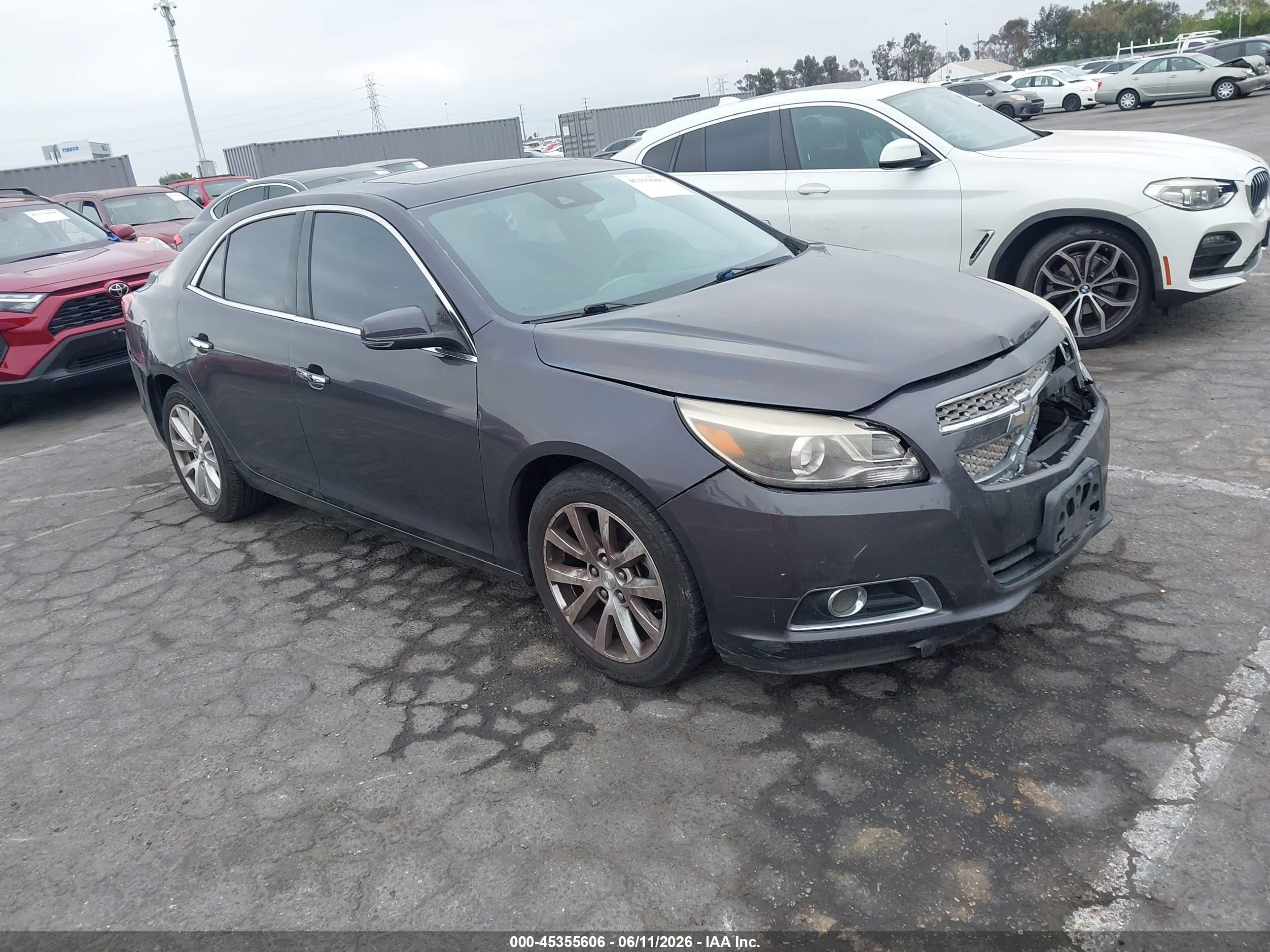 2013 Chevrolet Malibu 1lz Серый vin: 1G11H5SA5DF232010