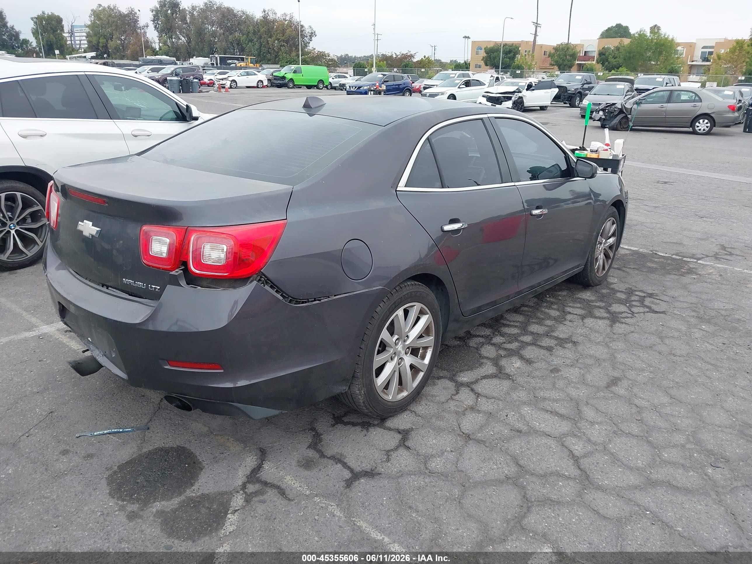 2013 Chevrolet Malibu 1lz Gray vin: 1G11H5SA5DF232010