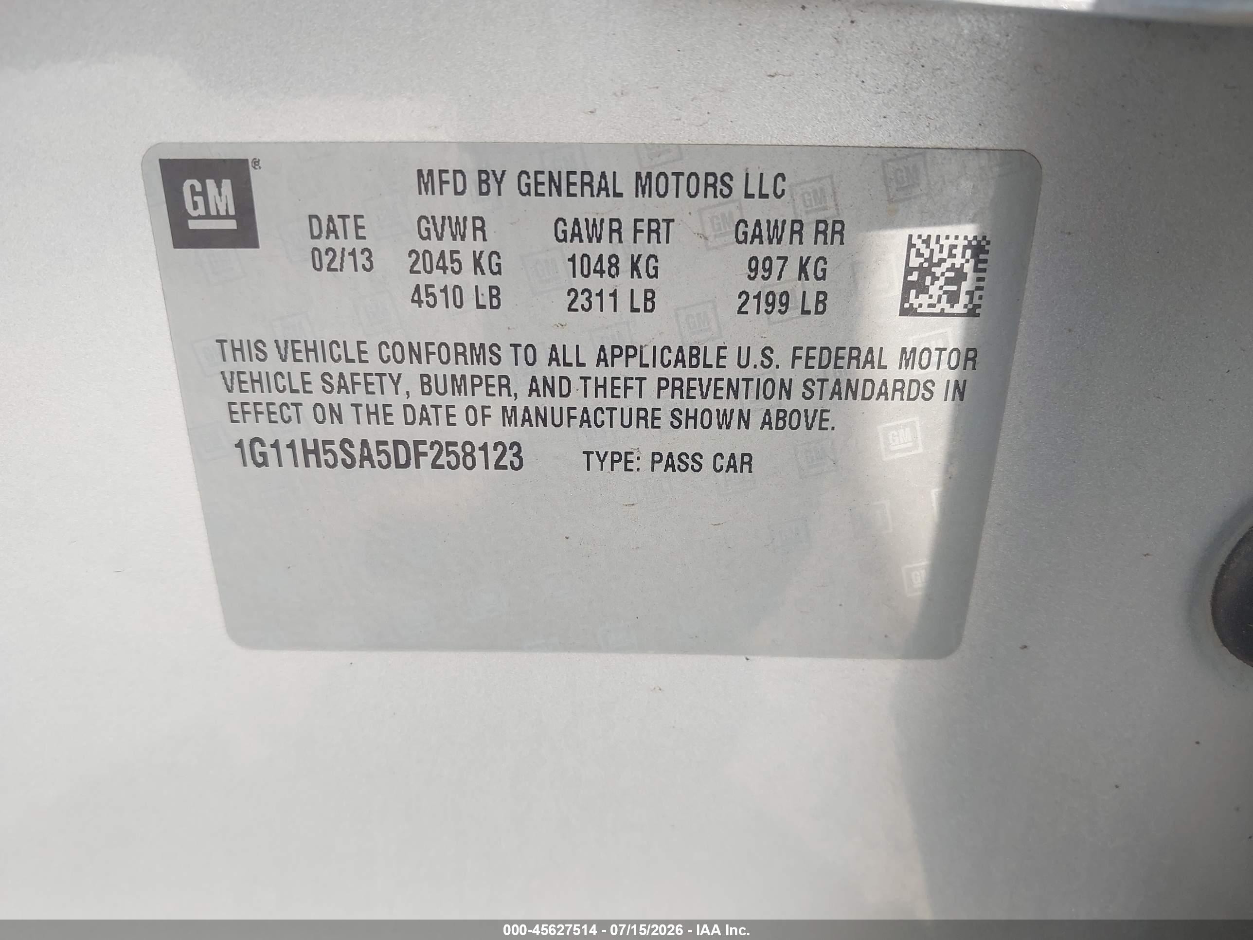 2013 Chevrolet Malibu 1lz Silver vin: 1G11H5SA5DF258123