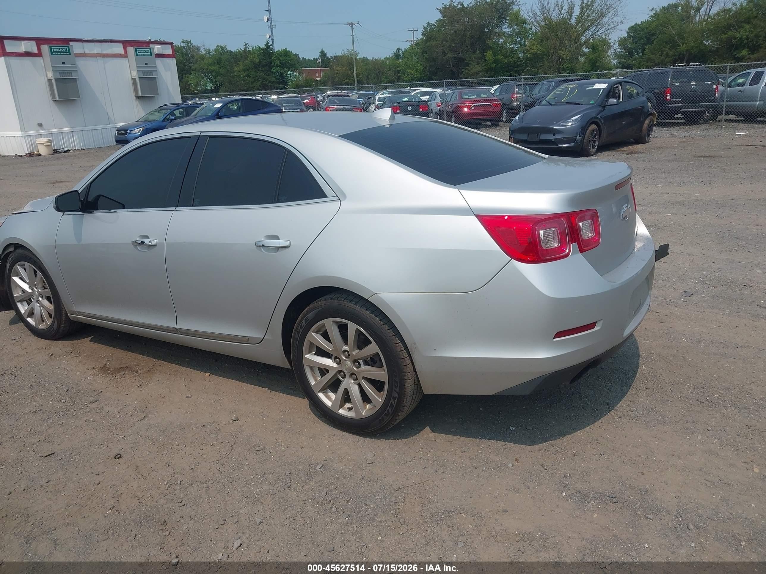 2013 Chevrolet Malibu 1lz Silver vin: 1G11H5SA5DF258123
