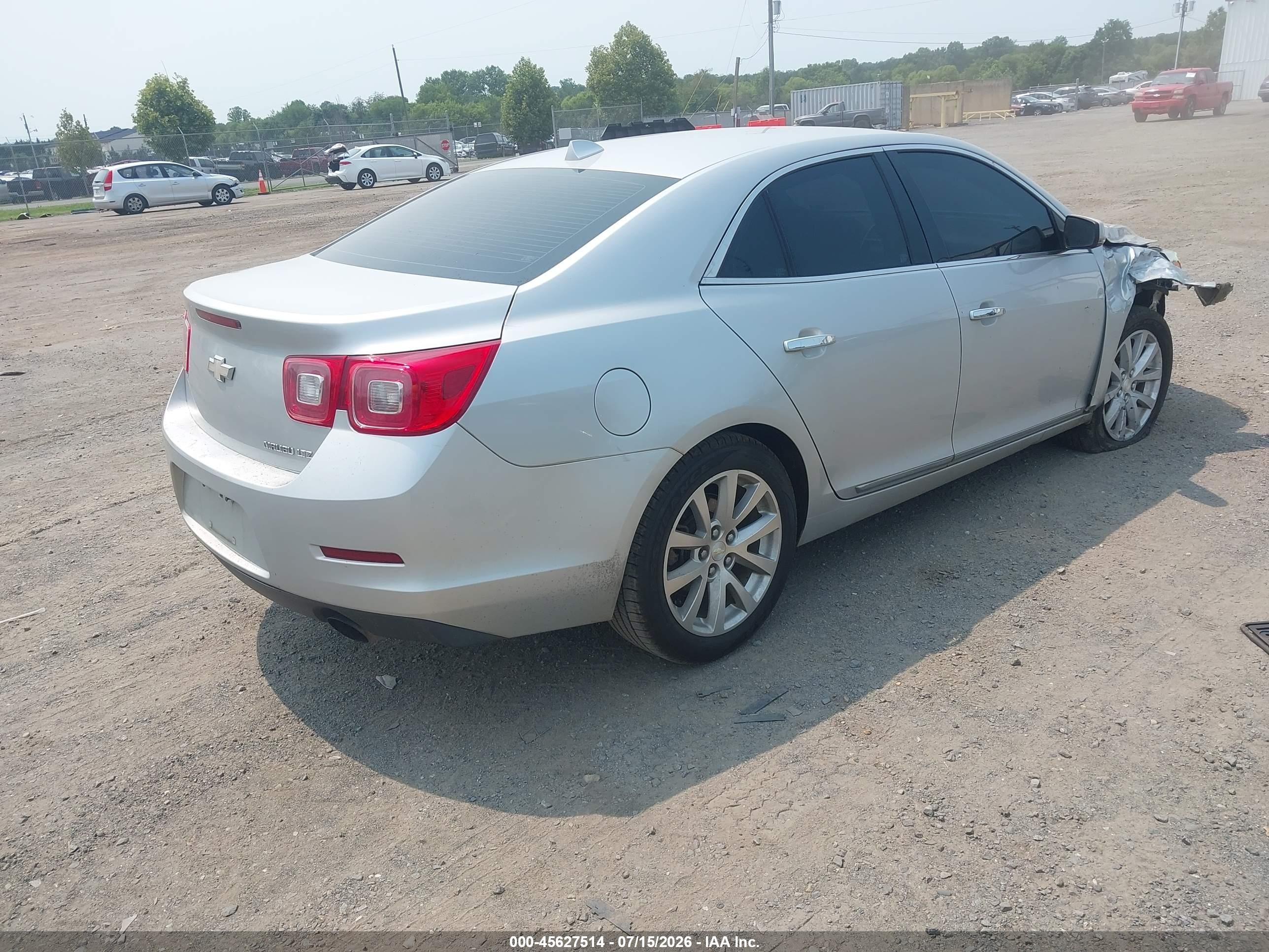 2013 Chevrolet Malibu 1lz Silver vin: 1G11H5SA5DF258123