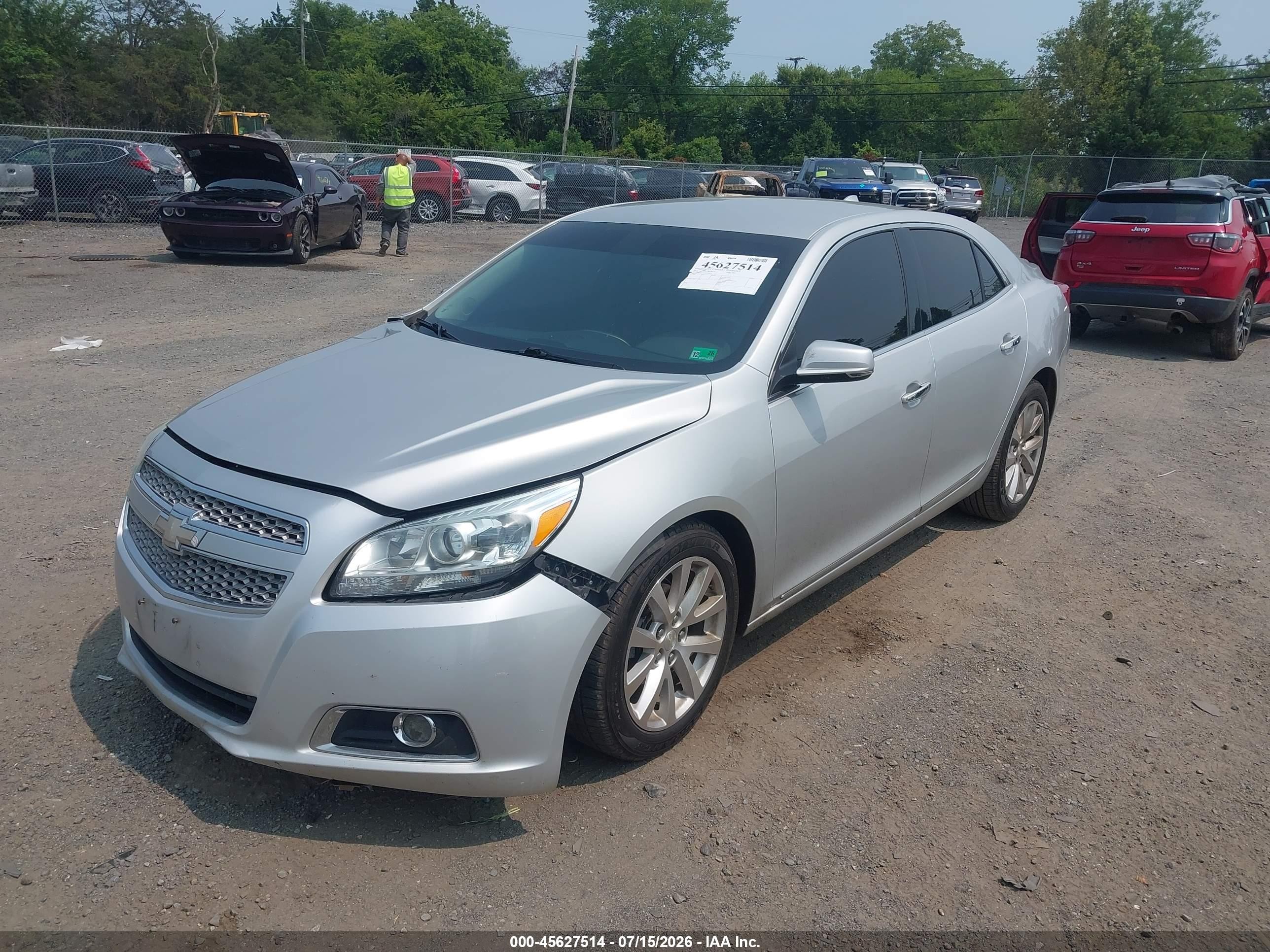 2013 Chevrolet Malibu 1lz Silver vin: 1G11H5SA5DF258123