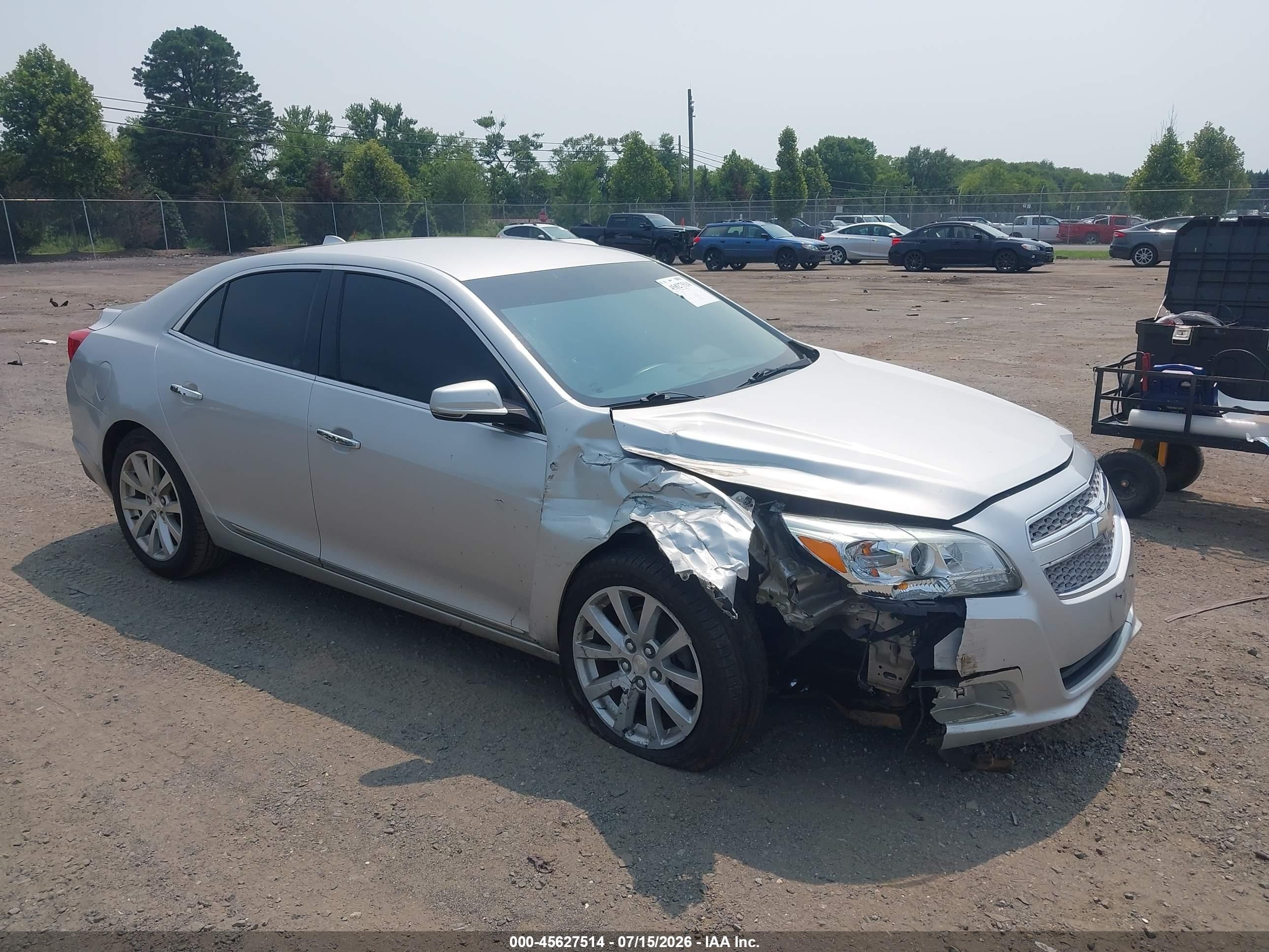 2013 Chevrolet Malibu 1lz Silver vin: 1G11H5SA5DF258123