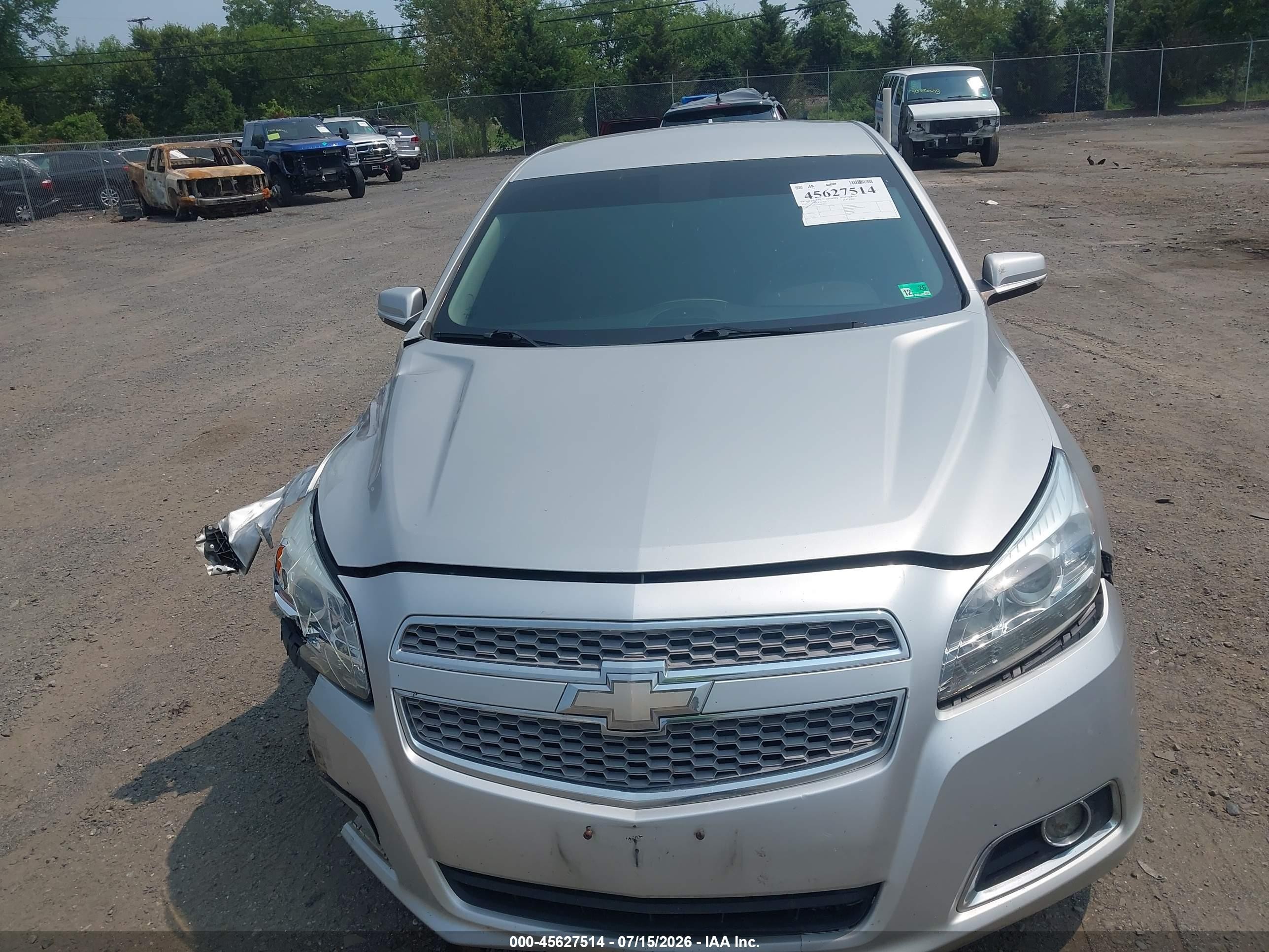 2013 Chevrolet Malibu 1lz Silver vin: 1G11H5SA5DF258123