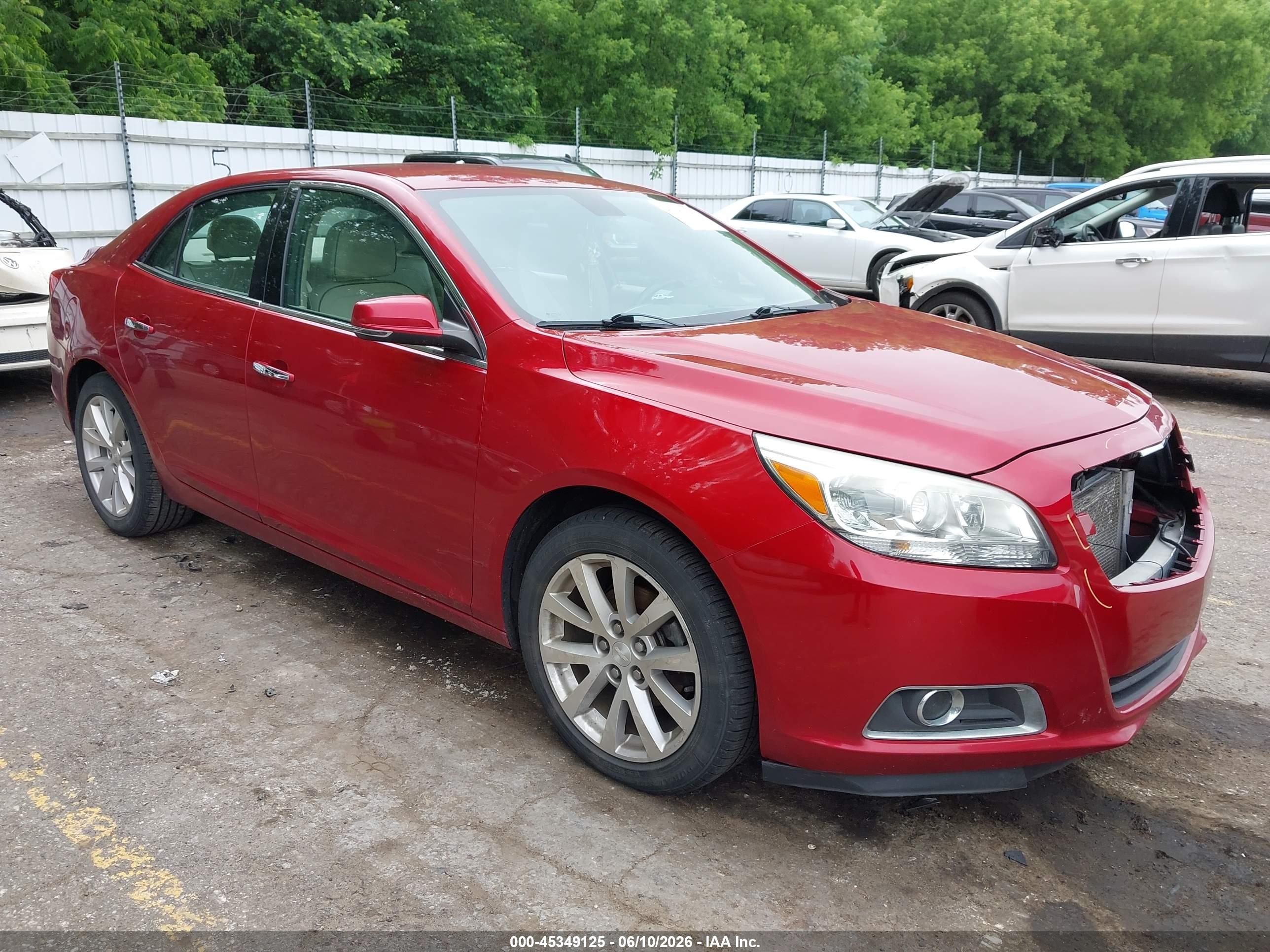 2013 Chevrolet Malibu 1lz Red vin: 1G11H5SA5DF264861