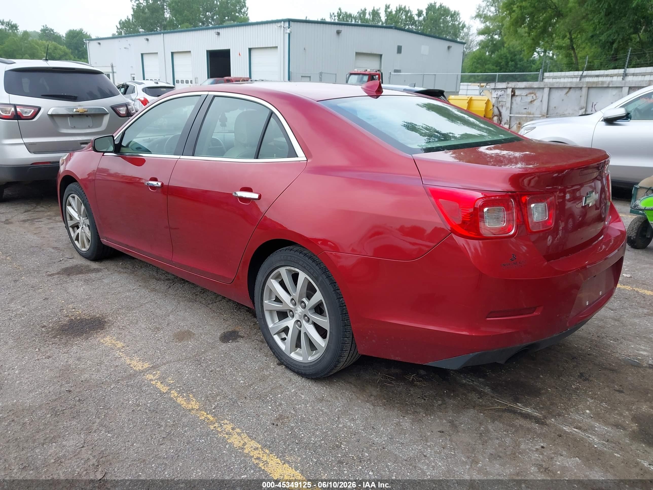 2013 Chevrolet Malibu 1lz Red vin: 1G11H5SA5DF264861