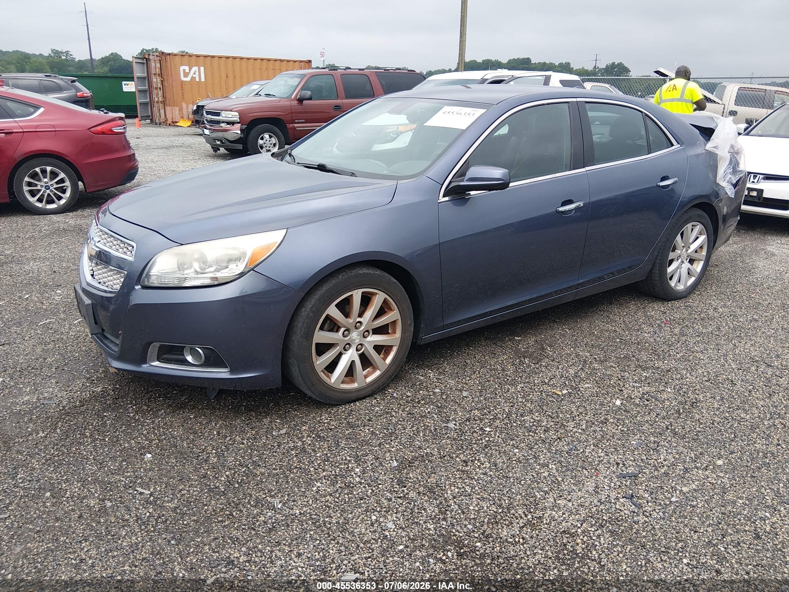 2013 Chevrolet Malibu 1lz Blue vin: 1G11H5SA6DF319446