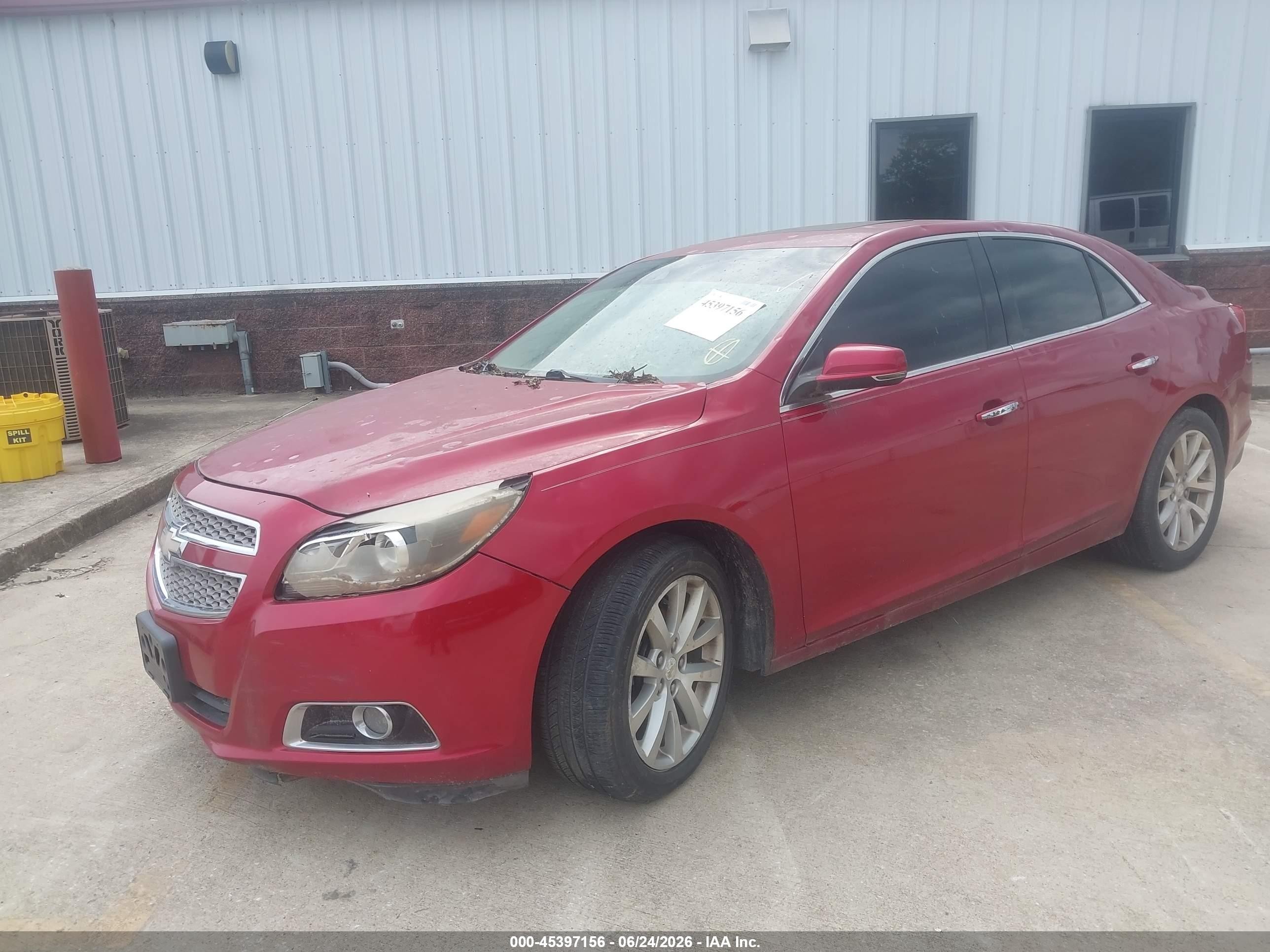 2013 Chevrolet Malibu 1lz Red vin: 1G11H5SA6DF345433