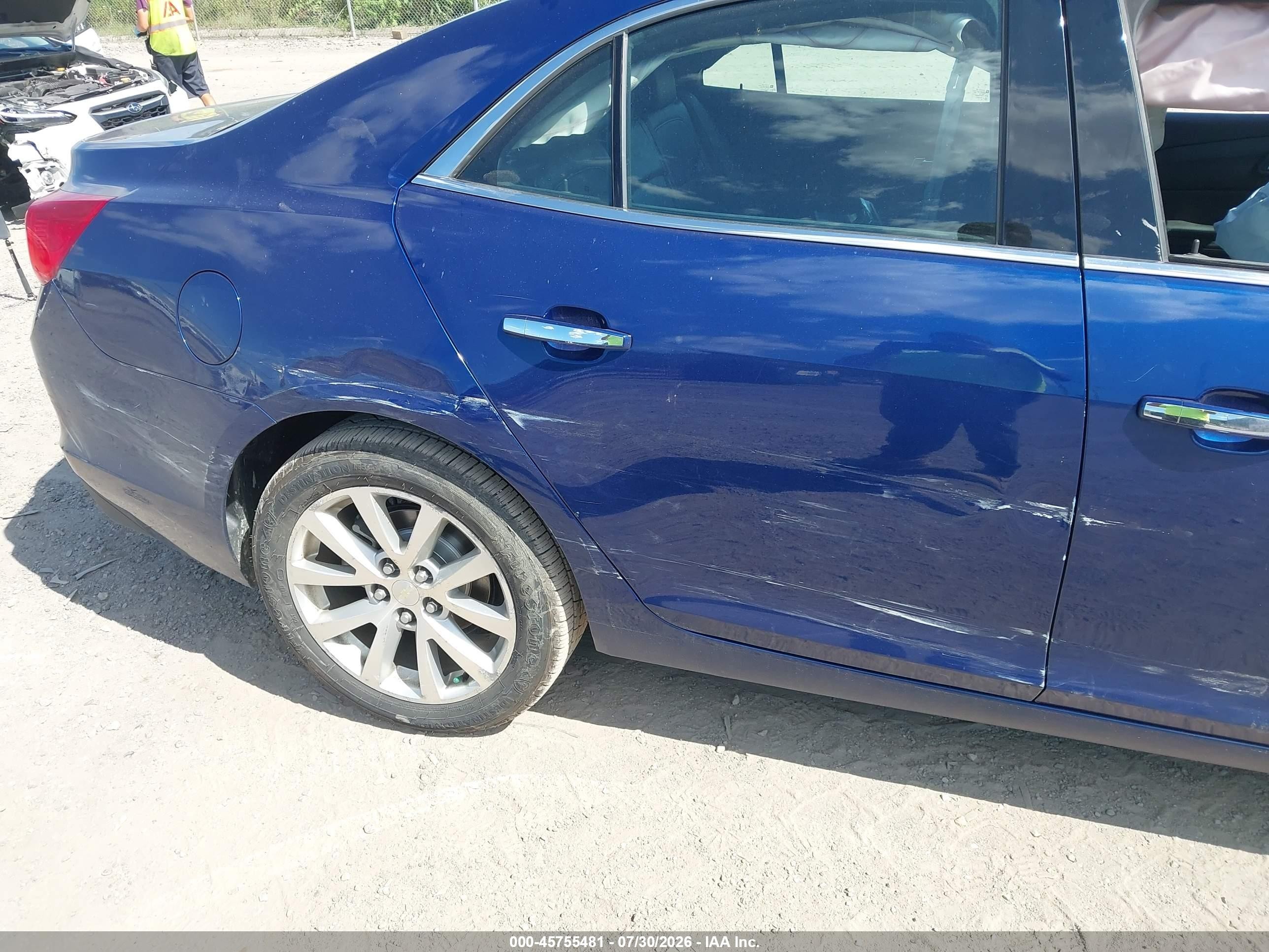 2013 Chevrolet Malibu 1lz Blue vin: 1G11H5SA6DU116956
