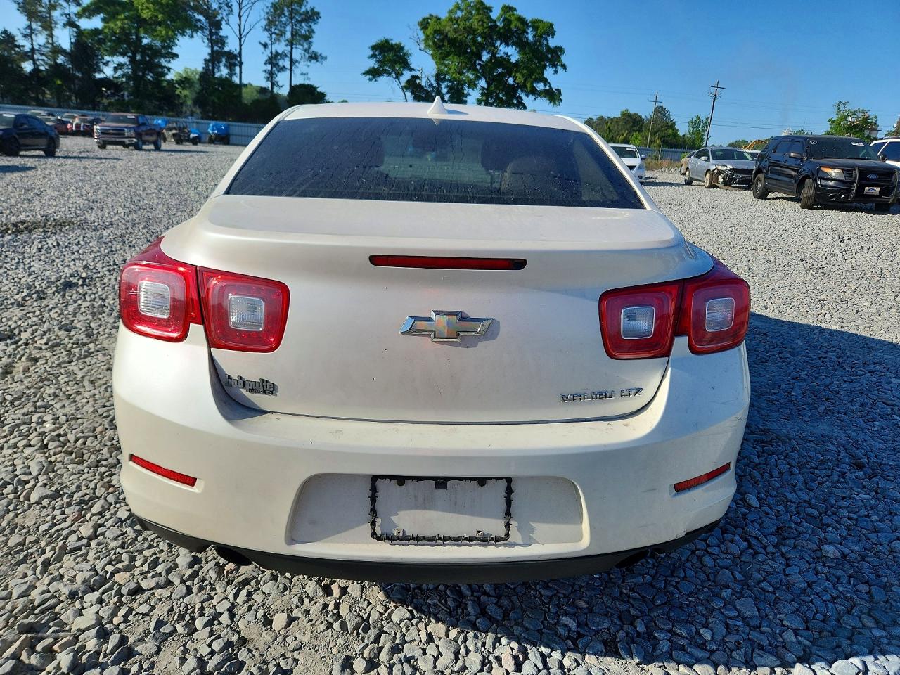 2013 Chevrolet Malibu Ltz White vin: 1G11H5SA7DF243090