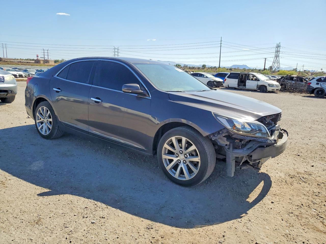 2013 Chevrolet Malibu Ltz Gray vin: 1G11H5SA7DF301098