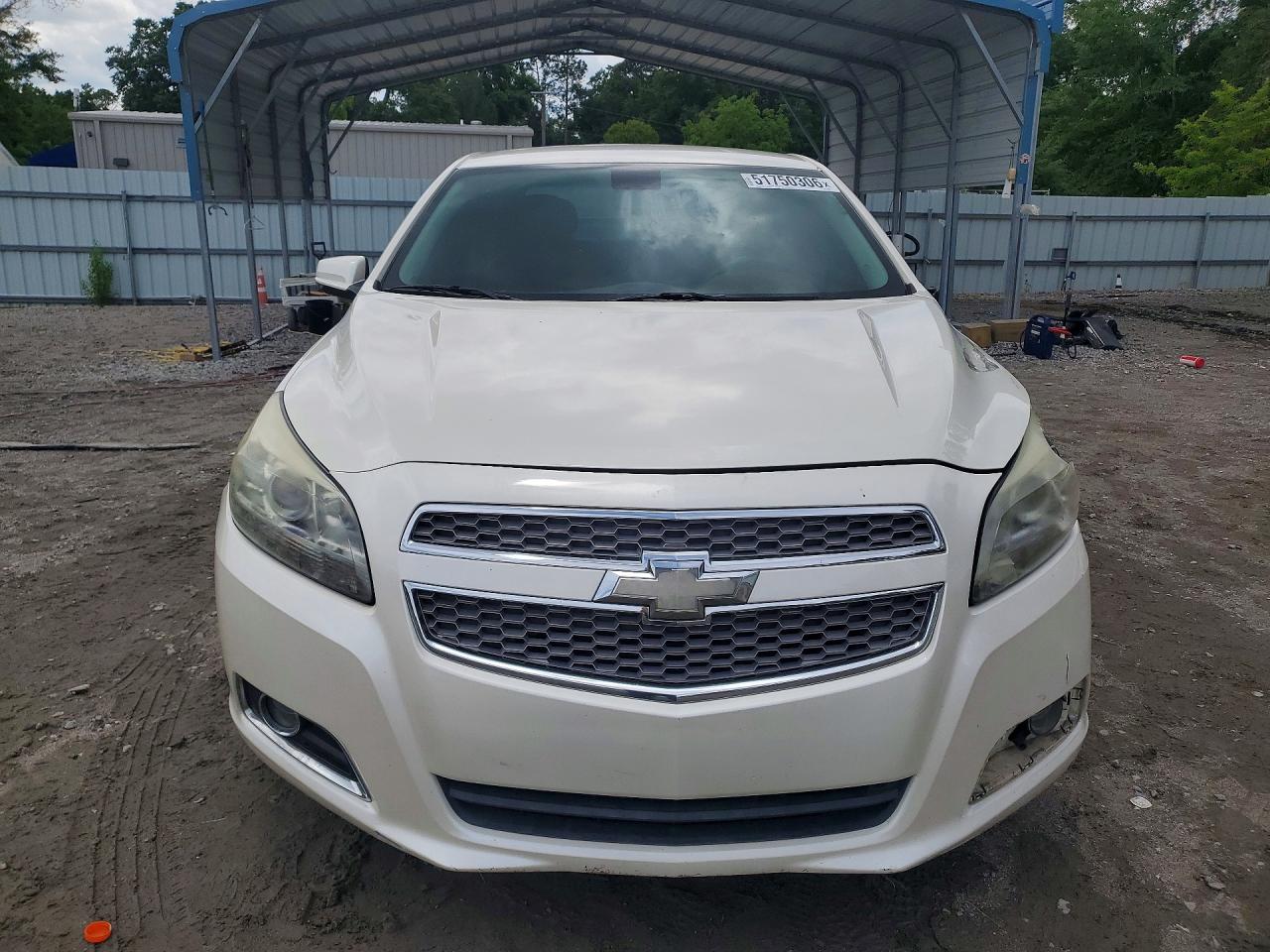 2013 Chevrolet Malibu Ltz White vin: 1G11H5SA8DF236505