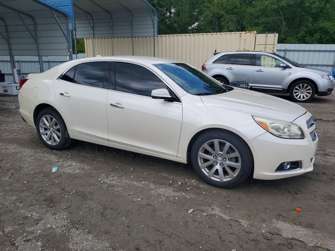 2013 Chevrolet Malibu Ltz White vin: 1G11H5SA8DF236505