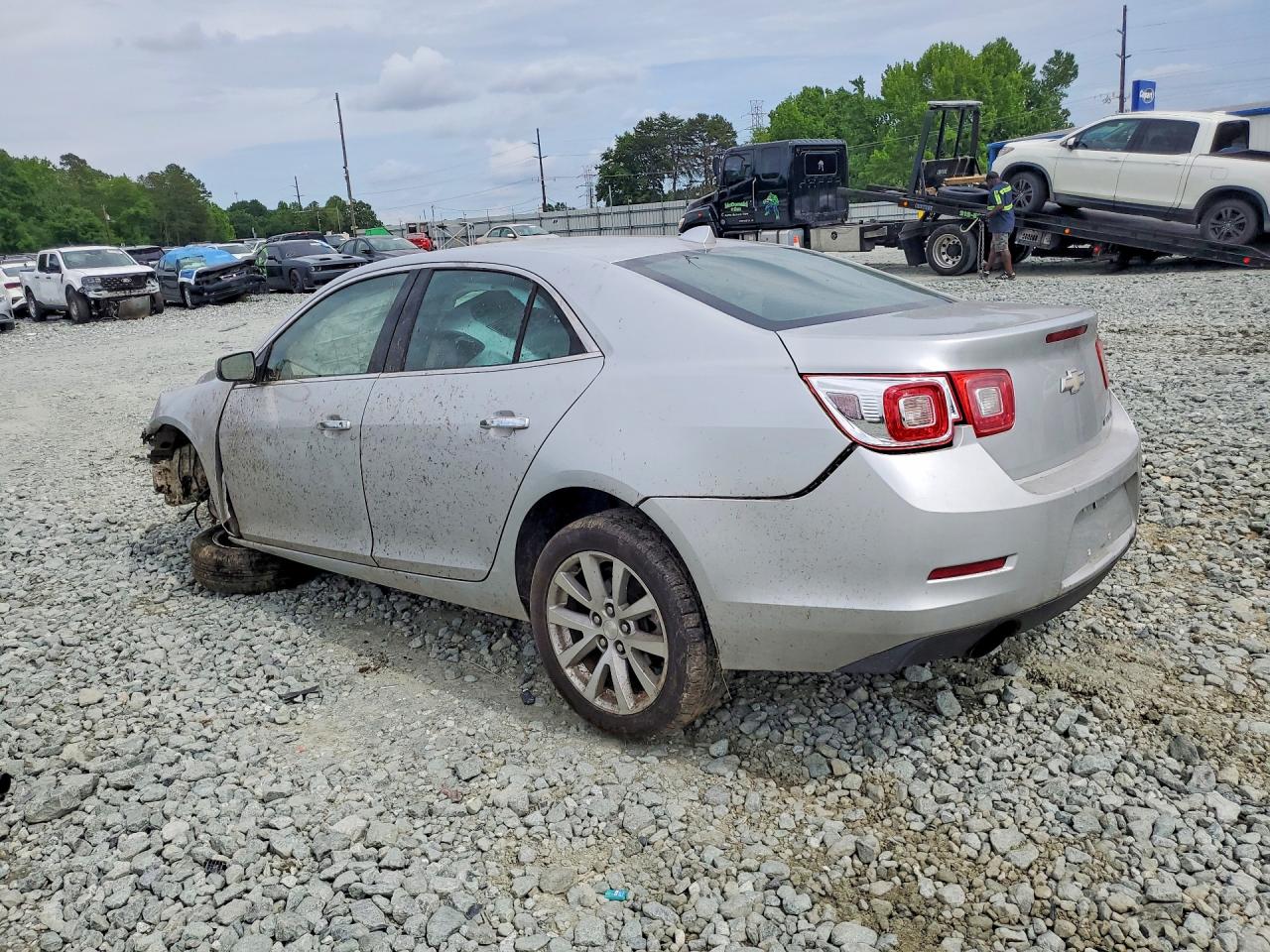 2013 Chevrolet Malibu Ltz Silver vin: 1G11H5SA8DF274462
