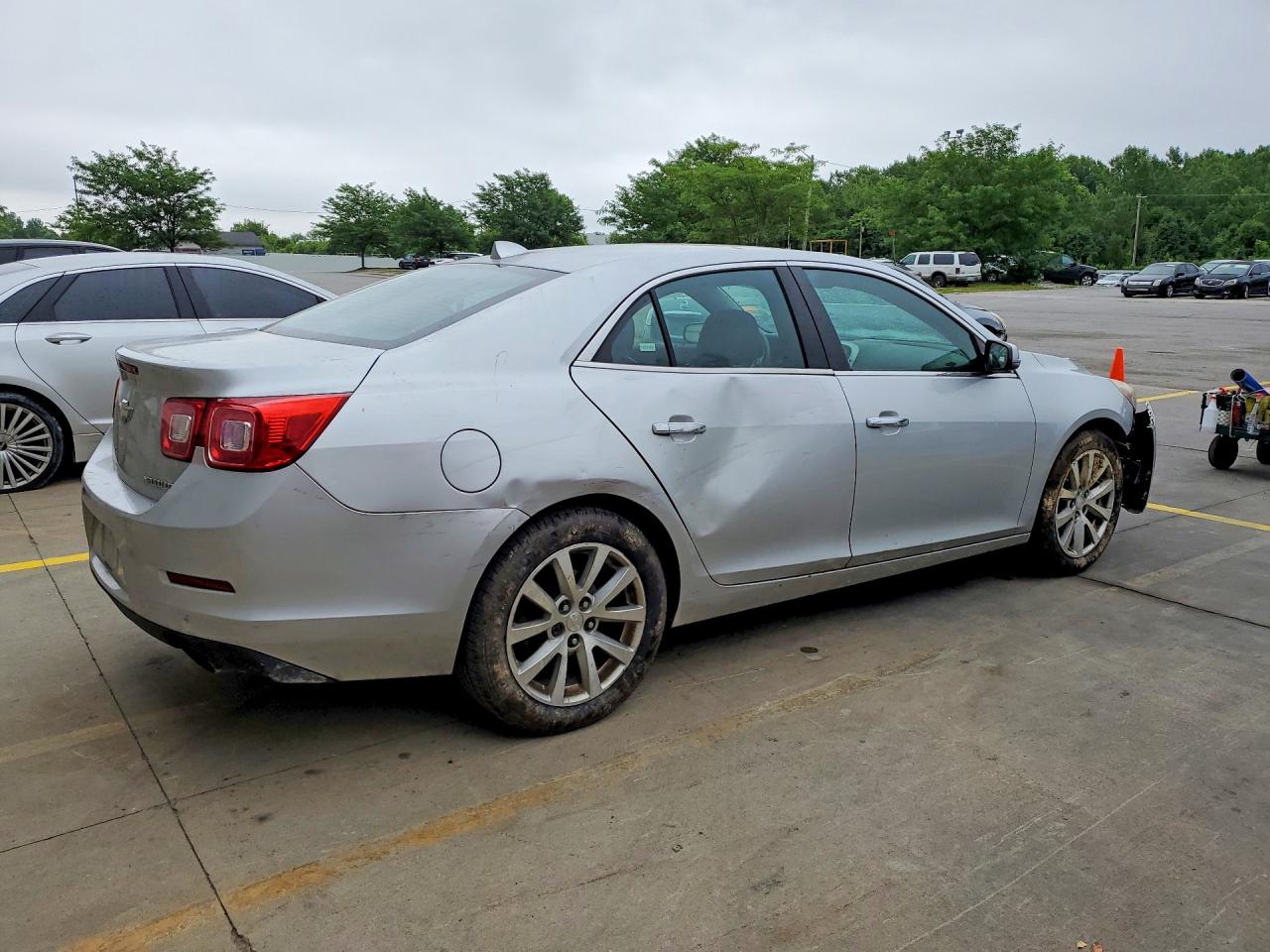 2013 Chevrolet Malibu Ltz Silver vin: 1G11H5SA8DF286921