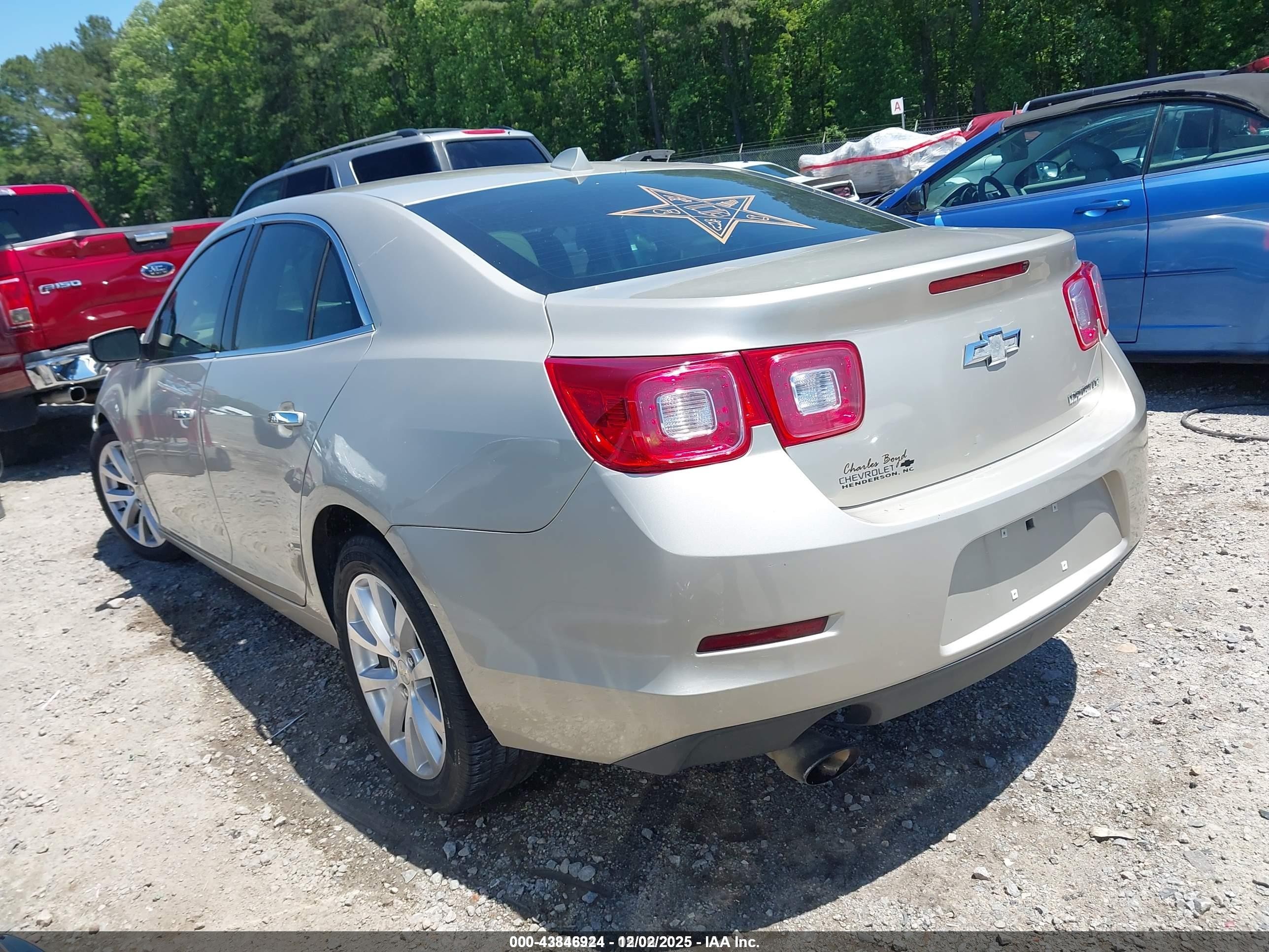 2013 Chevrolet Malibu 1lz Gold vin: 1G11H5SA8DF334482