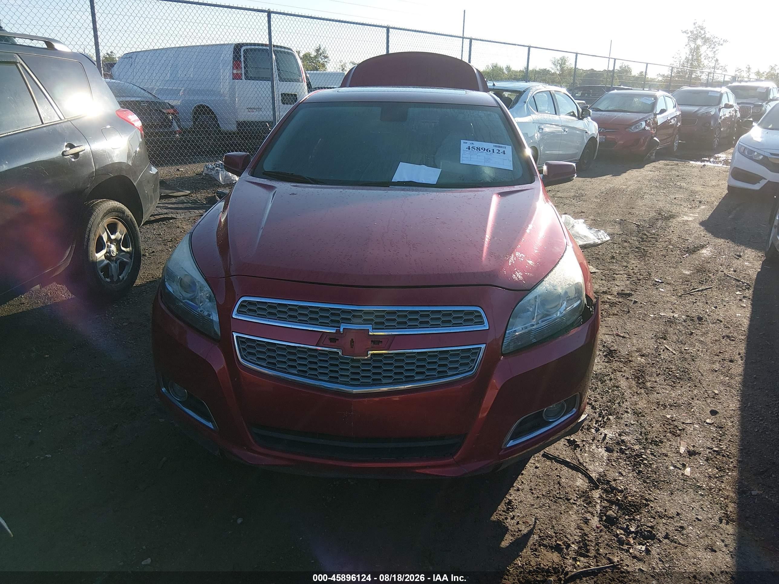 2013 Chevrolet Malibu 1lz Красный vin: 1G11H5SAXDF158549