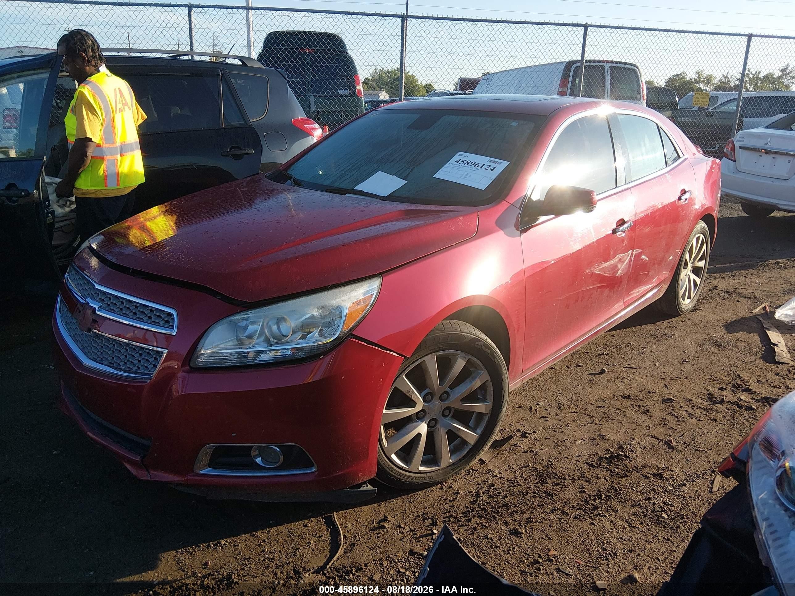 2013 Chevrolet Malibu 1lz Красный vin: 1G11H5SAXDF158549