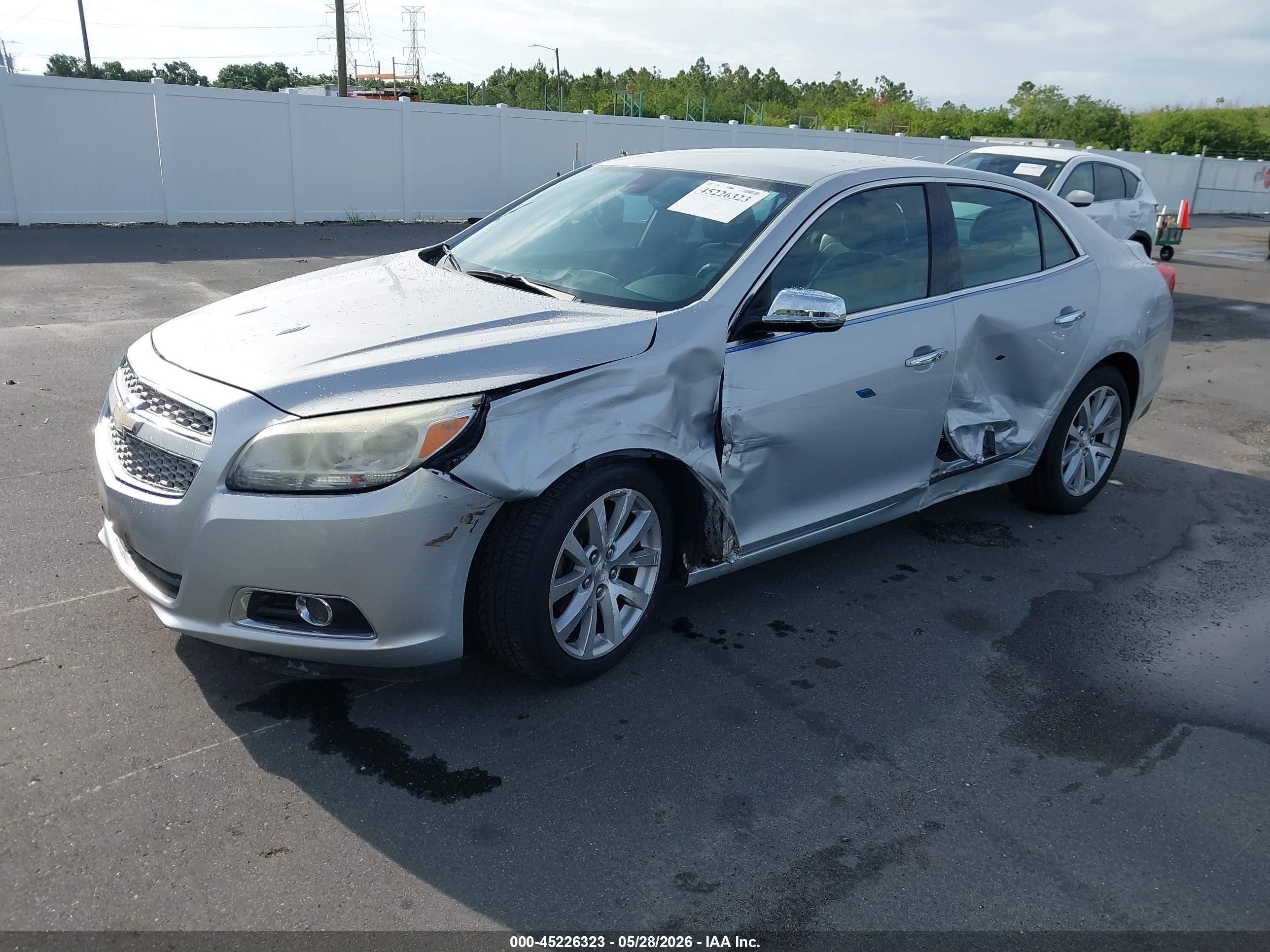 2013 Chevrolet Malibu 1lz Silver vin: 1G11H5SAXDF320440