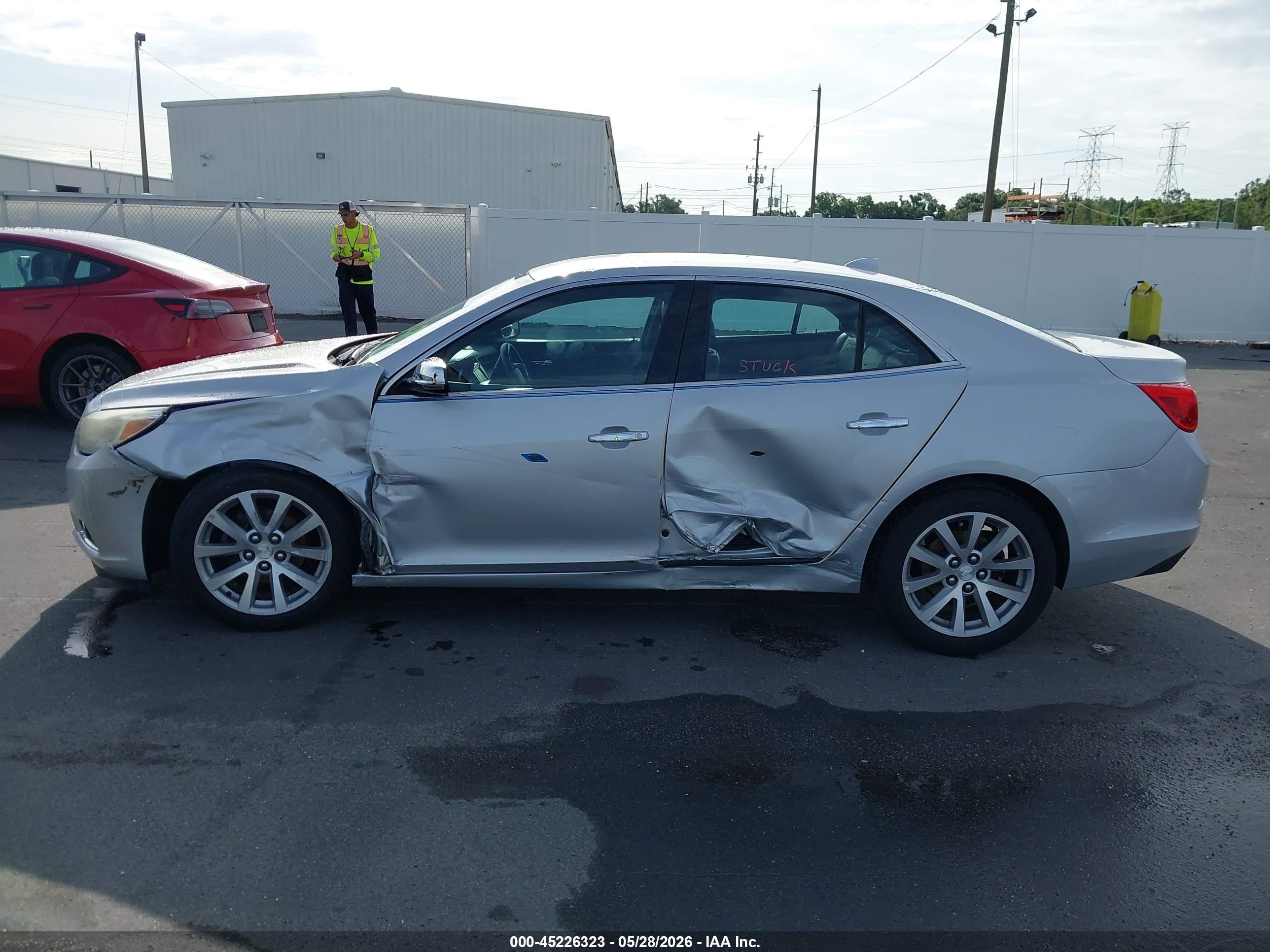 2013 Chevrolet Malibu 1lz Silver vin: 1G11H5SAXDF320440