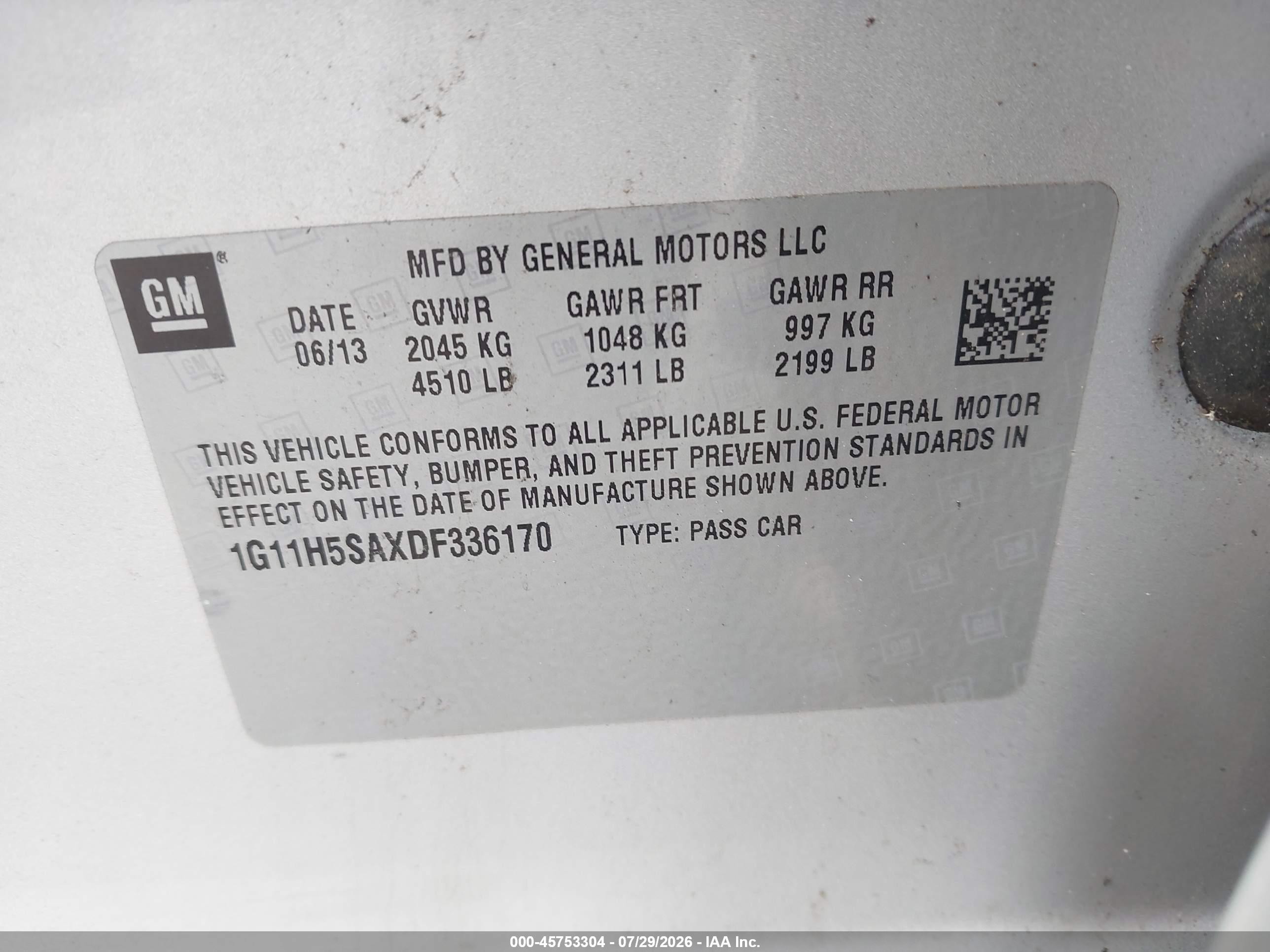 2013 Chevrolet Malibu 1lz Silver vin: 1G11H5SAXDF336170